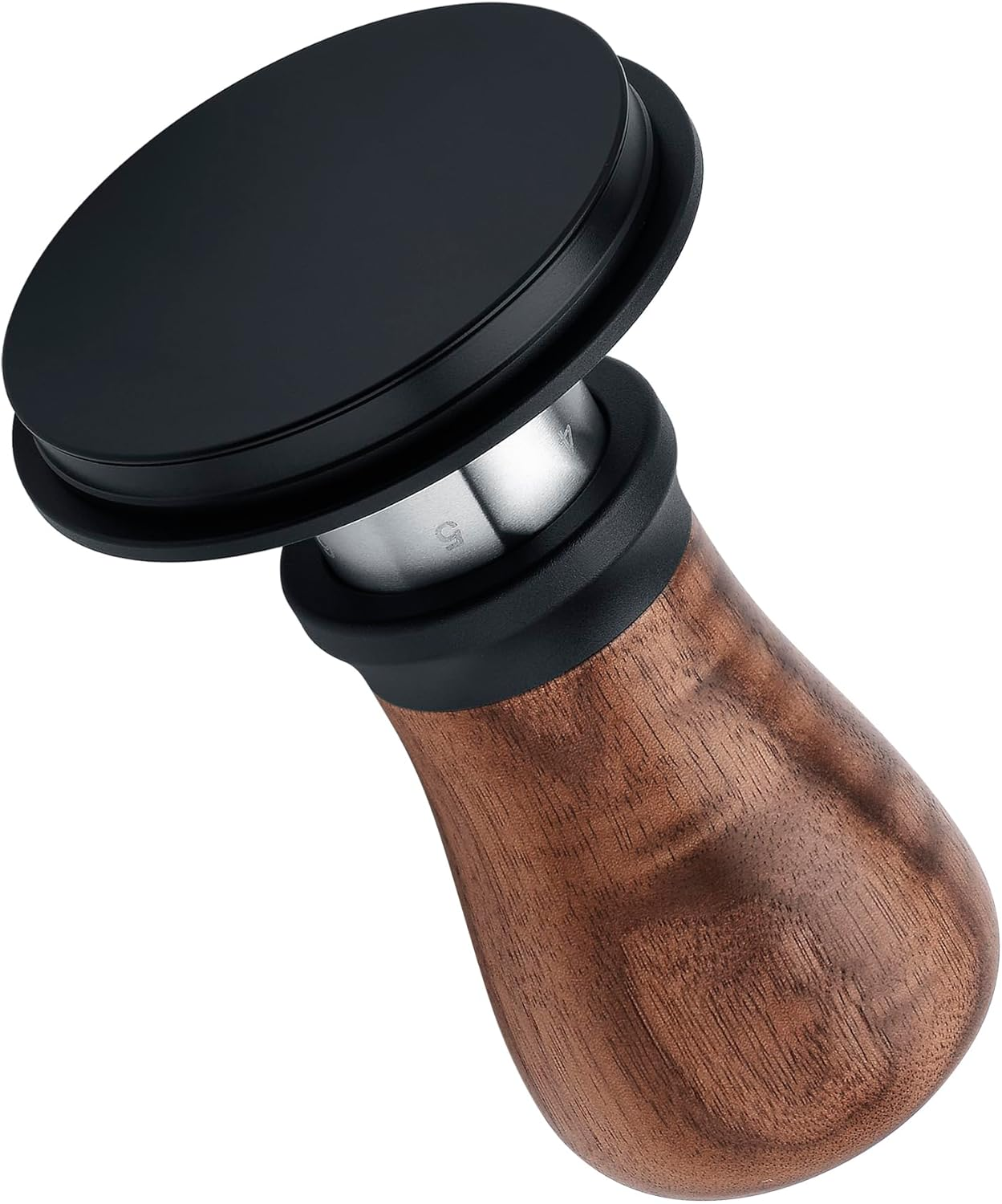 Normcore 58.5Mm Coffee Tamper V5, Spring Loaded Espresso Tamper with 6 Adjustable Pressure Settings, Tri-Spring Technology, Titanium Coated Flat Base, Aluminum Handle and Silicone Stand image number 3
