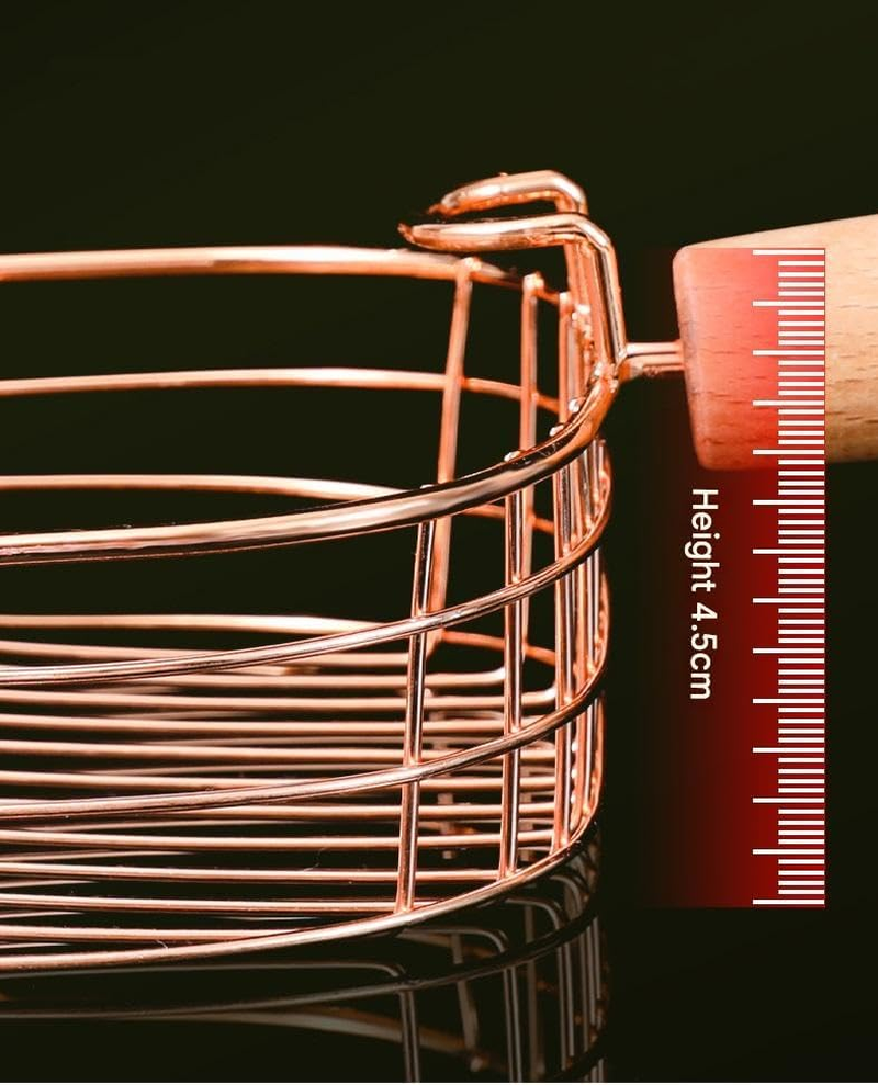 Cat Litter Scoop, Large Stainless Steel Sifter with Wooden Long Handle,Kitty Metal Deep Shovel Scooper,Poop Sifting, Kitten Pooper Lifter for Litter Box with Hook (Rose, 1 Pcs) image number 3