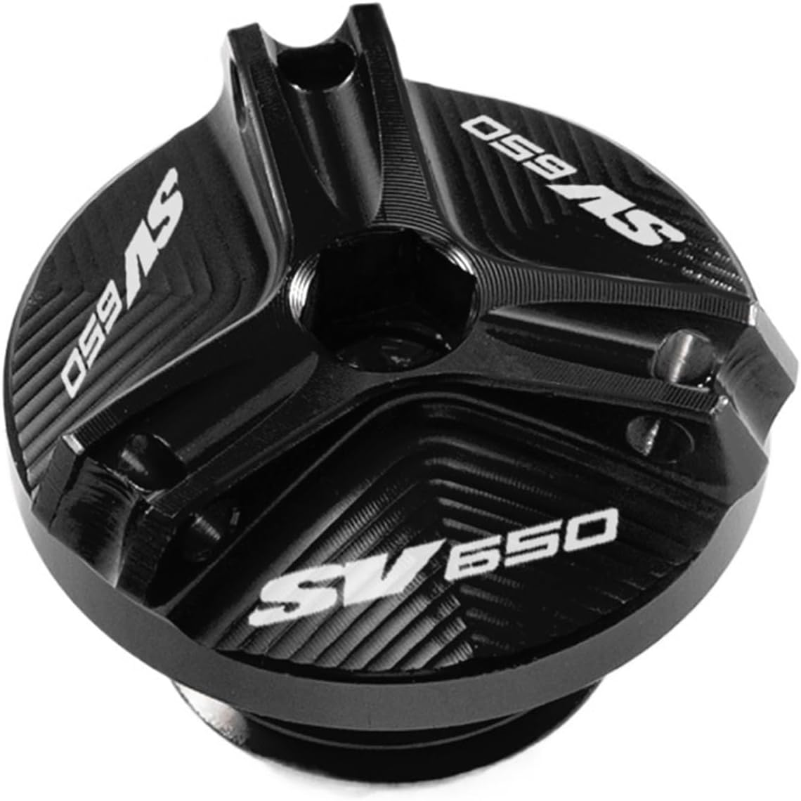 Jininshengxindianzi Compatible with Suzuki SV650 SV650X SV 650 X/S/A Motorcycle CNC Aluminum Alloy Engine Oil Cap Bolt Fuel Cap Protection Accessories (Color : SV650 Titanium)