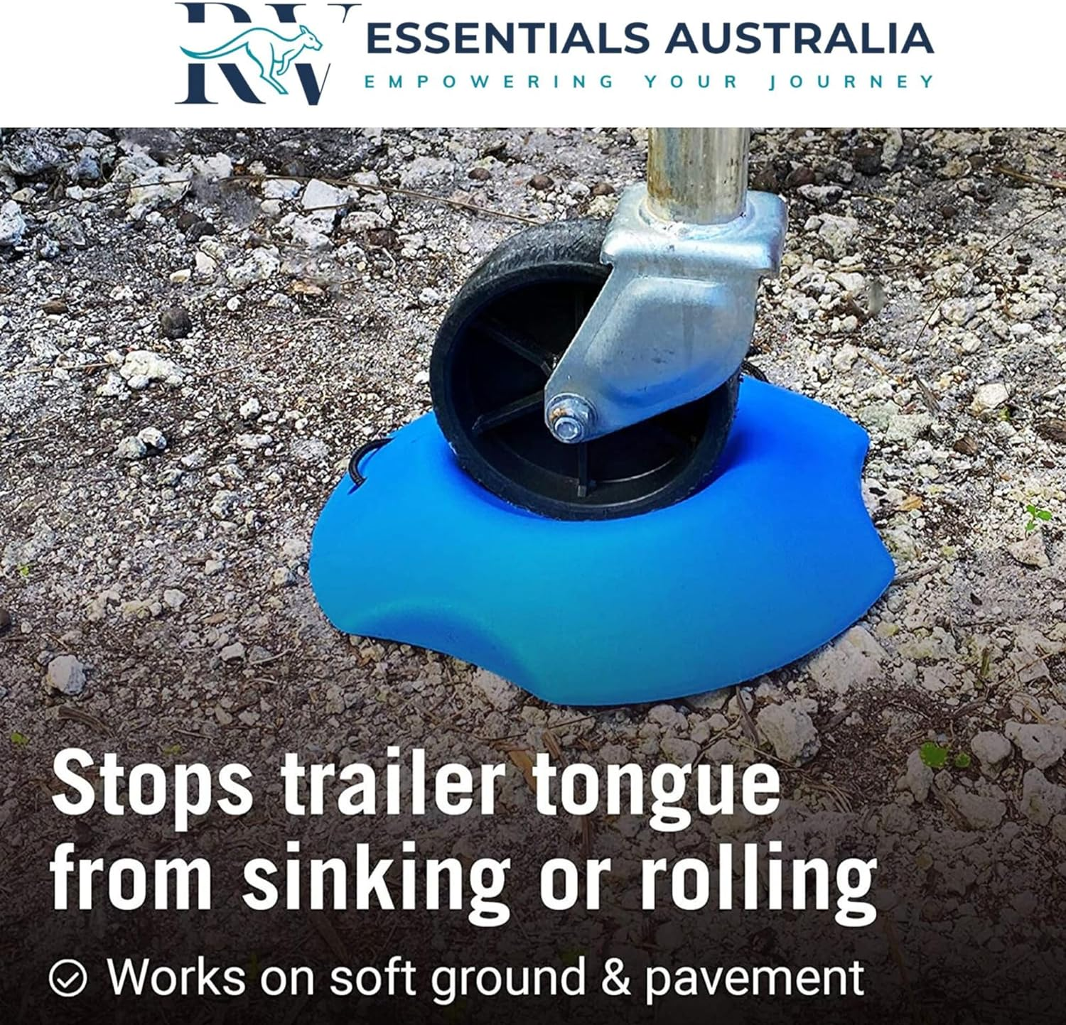 Jockey Wheel Chock, Jockey Wheel Receiver, Trailer Caravan, RV Wheel Dock, Jockey Wheel Dock, Wheel Dock for Caravans, Caravan Accessories image number 1