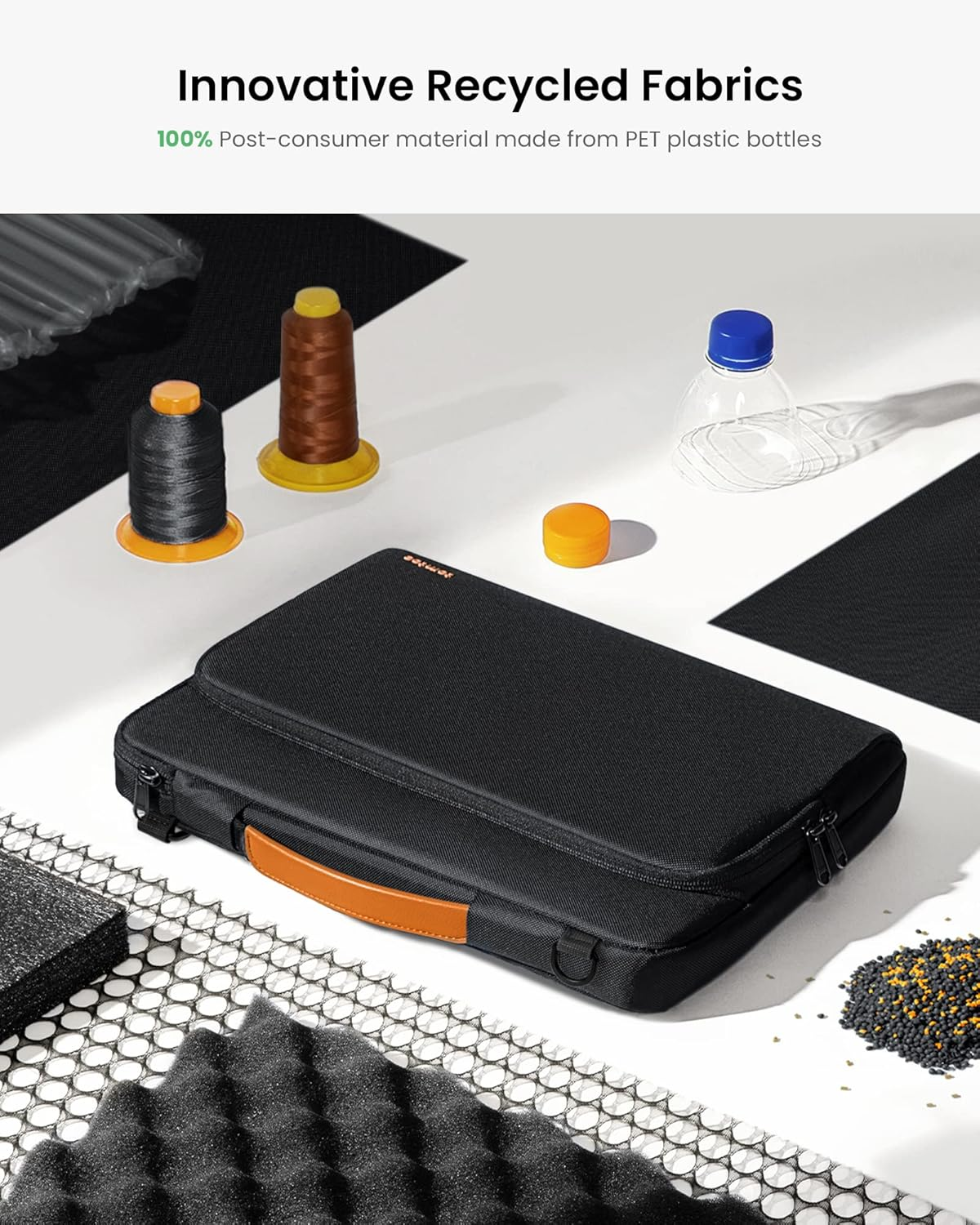 Tomtoc 360 Protective Laptop Shoulder Bag for 13-Inch Macbook Air M4/A3240, M3/A3113, M2/A2681, M1/A2337, 13-Inch Macbook Pro M2/A2686 M1/A2337, Water-Resistant Laptop Accessory Carrying Case Sleeve image number 5