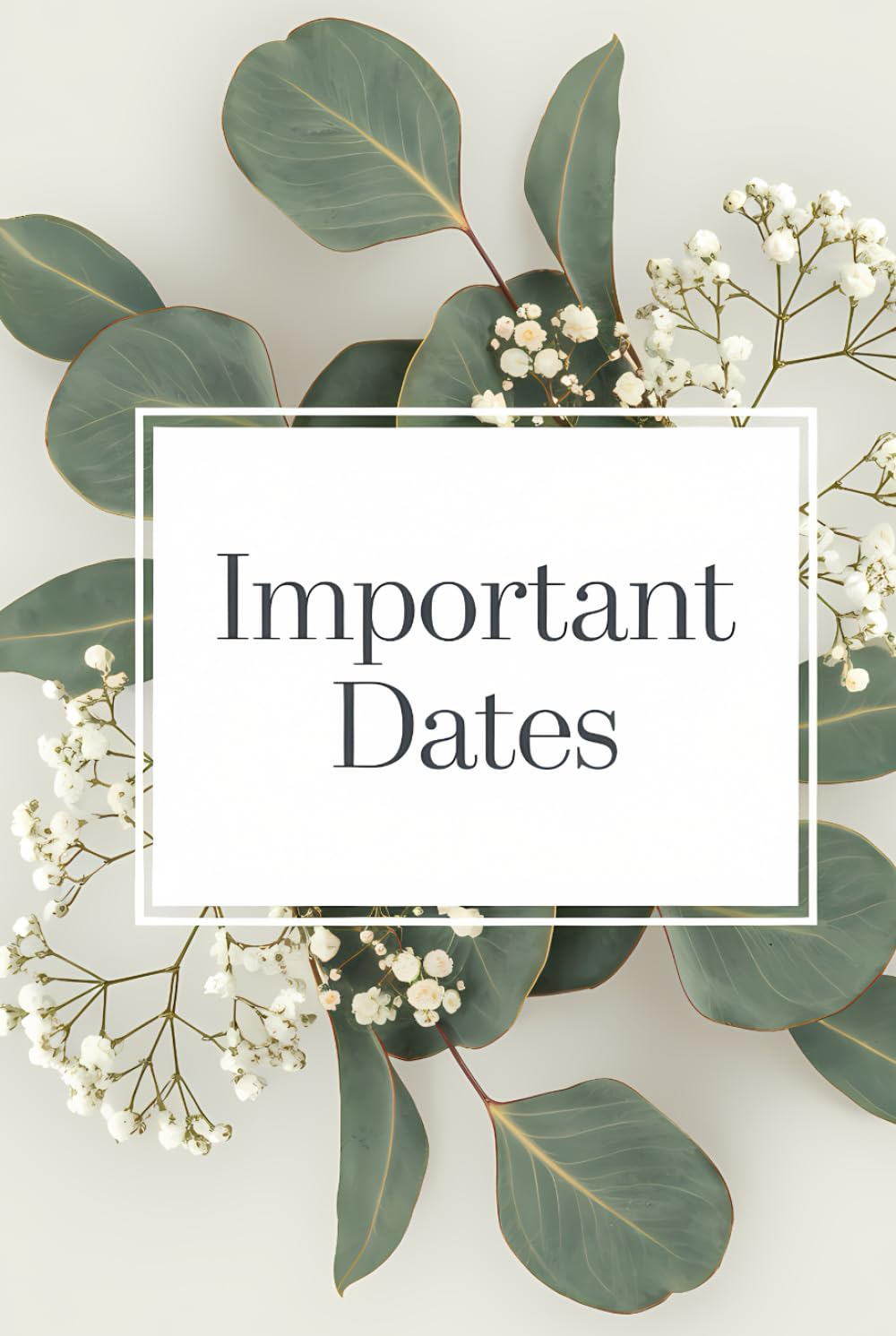 Important Dates: Birthday and Anniversary Reminder Book Green Floral Cover. image number 1