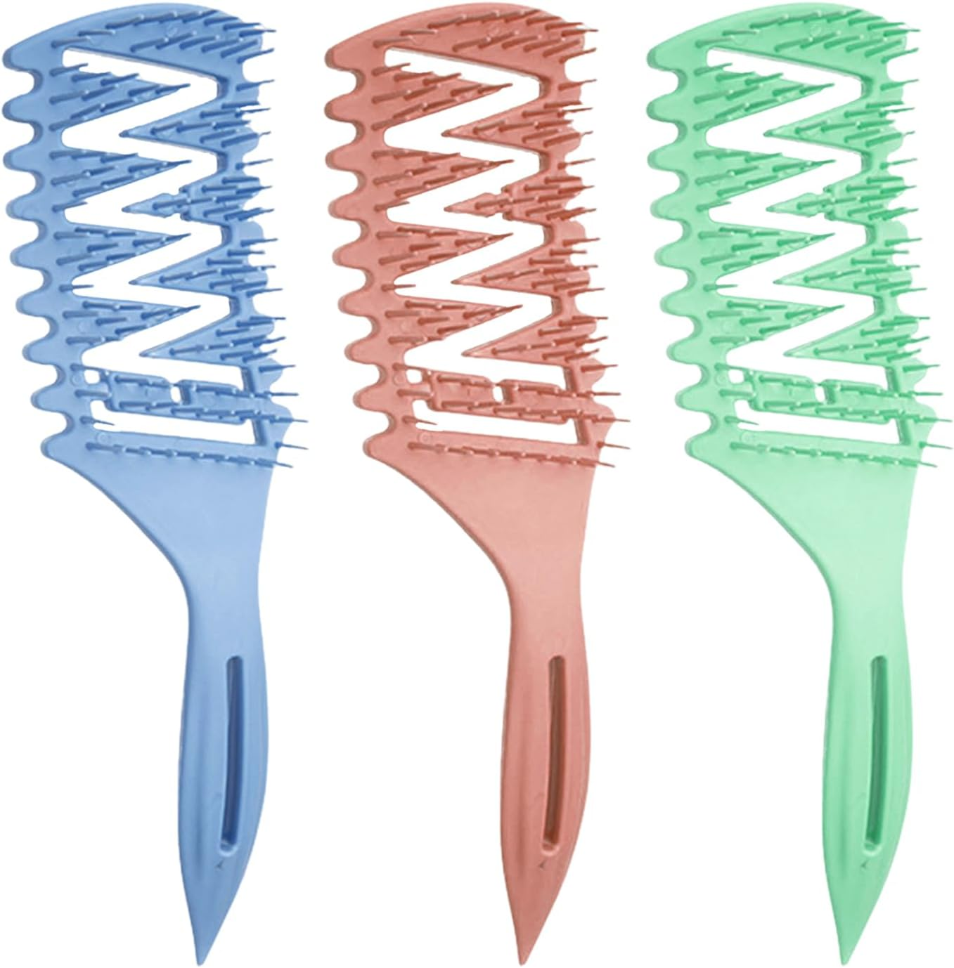 3 Pieces Curly Hair Comb, Fluffy Comb, Plastic Comb, Hair Comb Hair Styling Tools, Hair Care Products image number 3