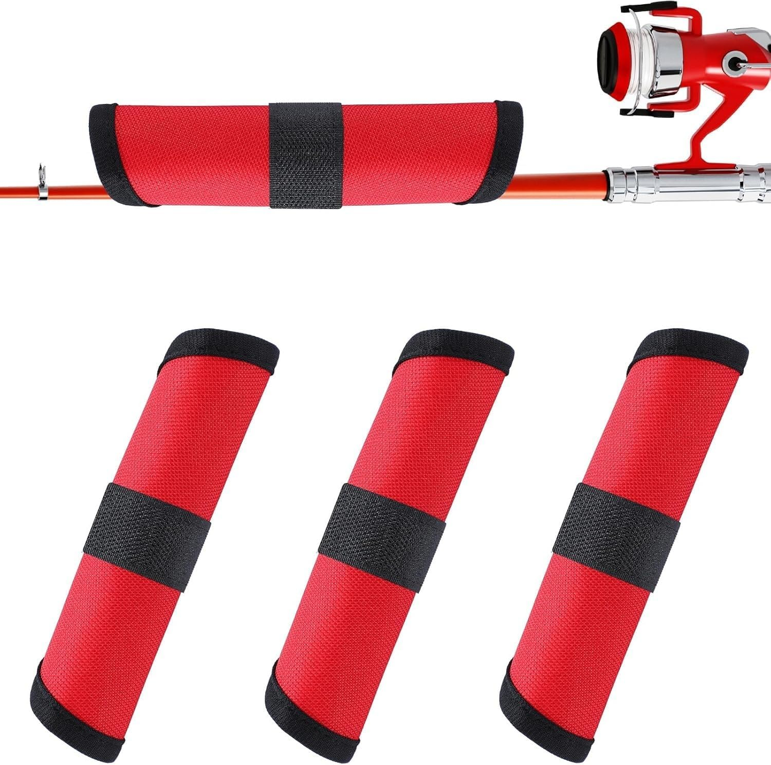 Fishing Lure Covers Lure Gloves,4Pcs Lure Wrap Lure Covers Fishing Bait Cover,Fishing Lure Covers Lure Covers Fishing Lure Guard Bait Cover,Fishing Bait Covers Lure Shield,Fishing Lure Covers for Rod image number 3