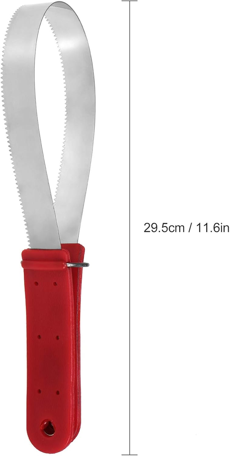 Yasao Stainless Steel Equine Sweat Scraper Horse Shedding Grooming Tool Horse Deshedding Cleaning Loop Tool Comfortable Grip image number 4