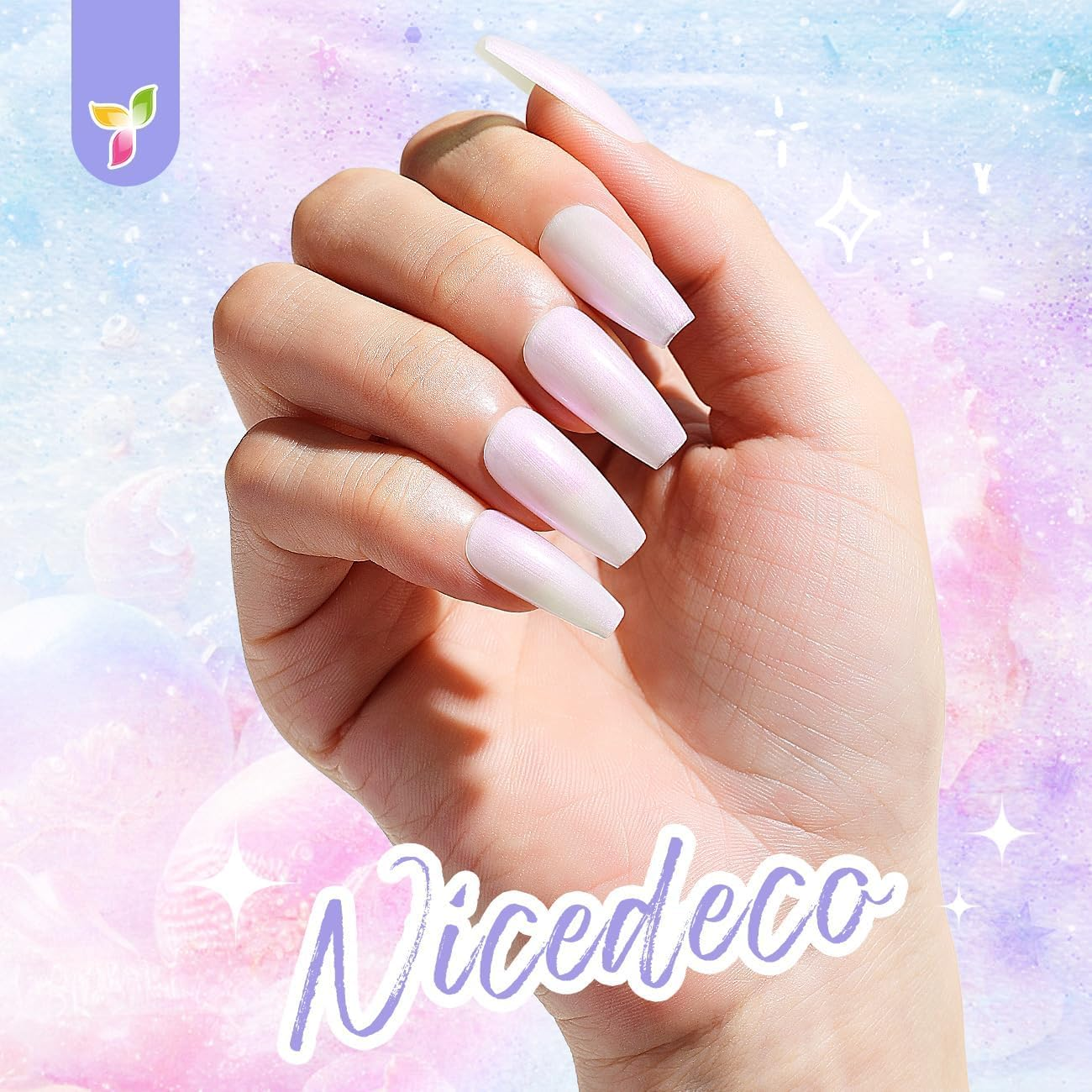 Nicedeco Hema Free Gel Nail Polish Cruelty Free Vegan 1 Pcs 15Ml Pearlescent Gel Polish Soak off LED U V Gel for Nail Art Manicure Salon DIY - 001