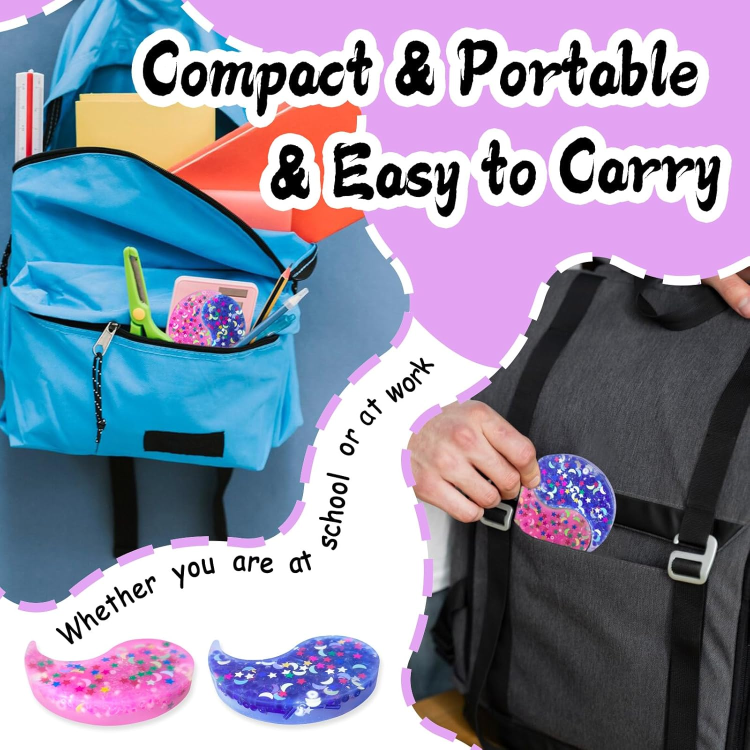 Skin Picky Pad to DIY Bracelet Necklace,Skin Picking Fidget Toys to Relieve Stress Anxiety,Silicone Picky Pad Fidget Toys for Adults Teenager (Yin-Yang) image number 5