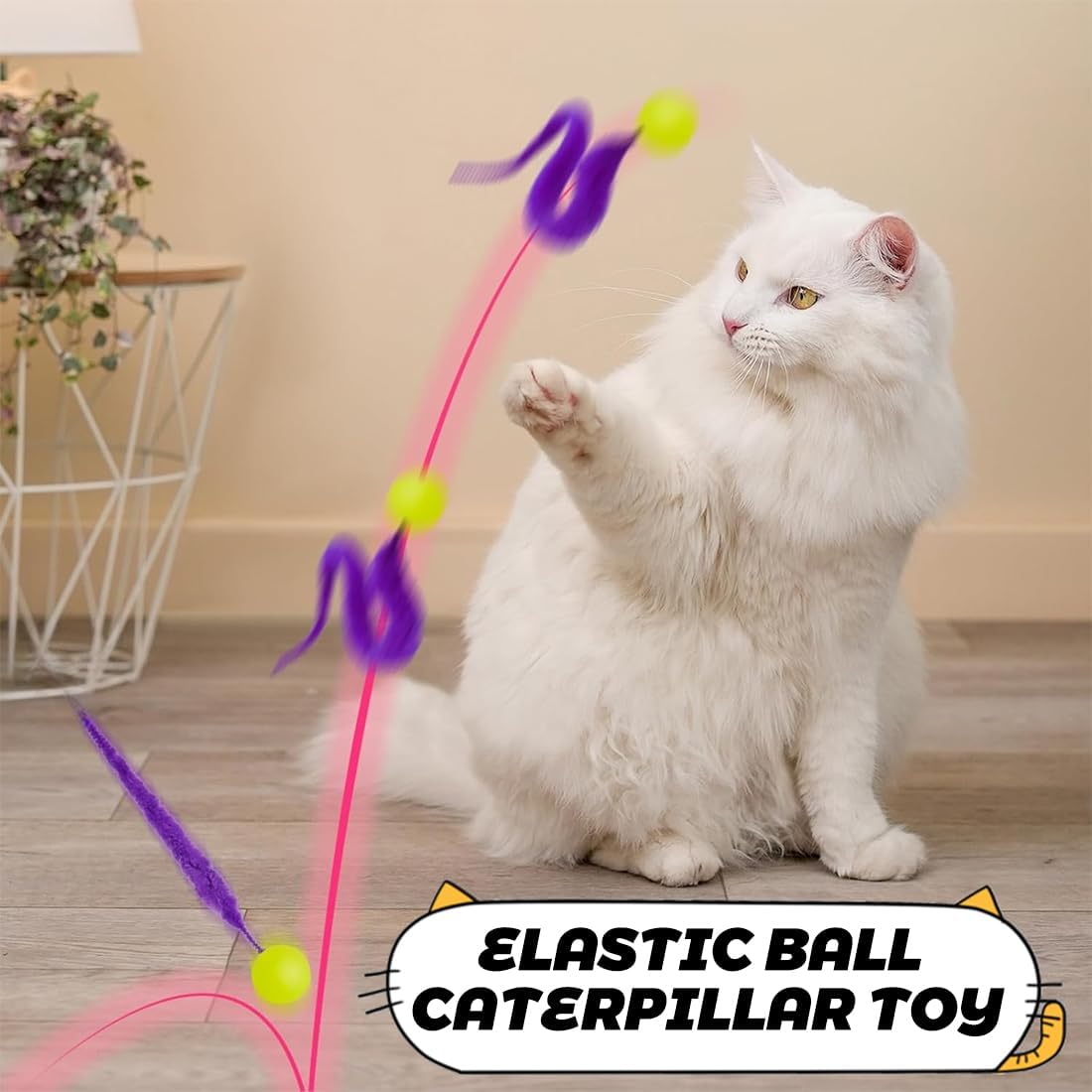 Pack of 5 Wobble Balls for Cats, Interactive Toy for Cats, Wiggly Ball, Funny Cat Toy, Cat Ball, Wiggly Balls, Cat Balls, Bouncy Balls, Cat Ball, Kitten Toy for Cats Everyone image number 1