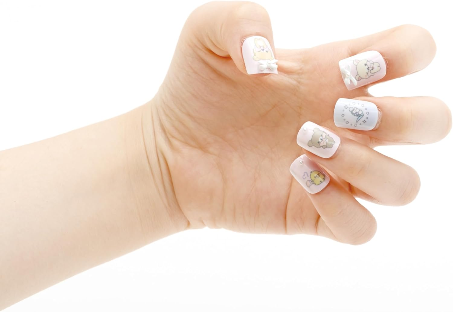 San-X FE45202 Rilakkuma, Korilakkuma, Kiiroitori, Chiroic Bear Nail Tips