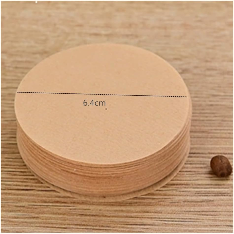 Unbleached Percolator Coffee Filters,Caasfooy 600 Pack of round Espresso Paper Filter, Universal Replacement, Natural Filter Paper for Espresso Makers and Coffee Machines image number 3