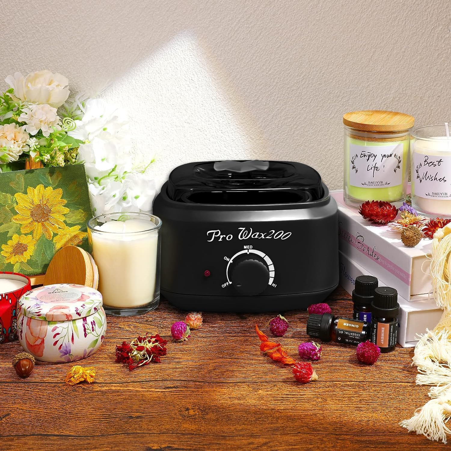 Wax Melter for Candle Making,Candle Melting Pot,Wax Melt Pot,Candle Wax Melter,Wax Melting,Multifunctional Wax Melting Tool with Adjustable Knob image number 5