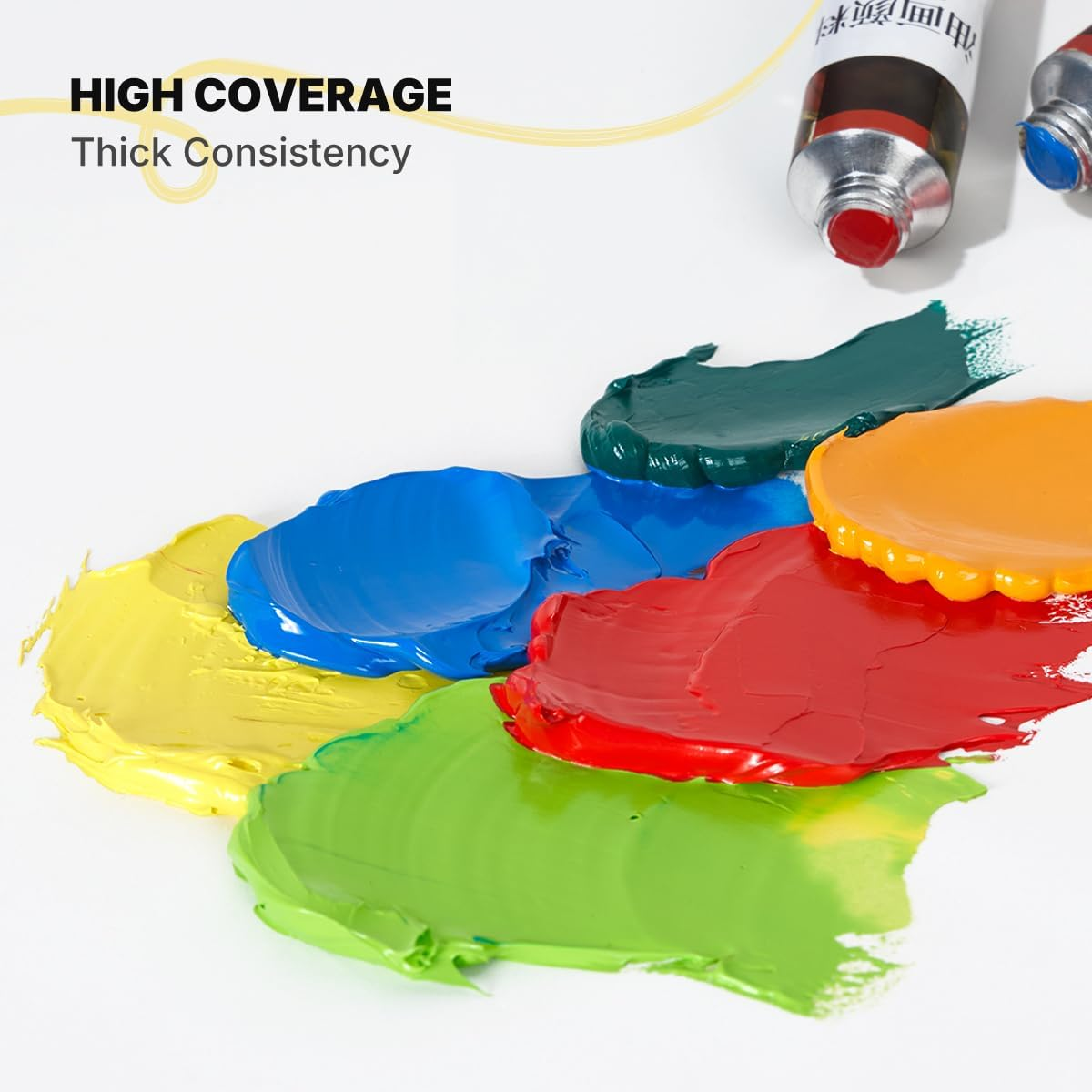 LIGHTWISH Oil Paint,24 X 20 Ml / 0.67 Oz, Vibrant Colors, Non-Toxic Oil Paints for Adult Beginners Professional Canvas Painting image number 4