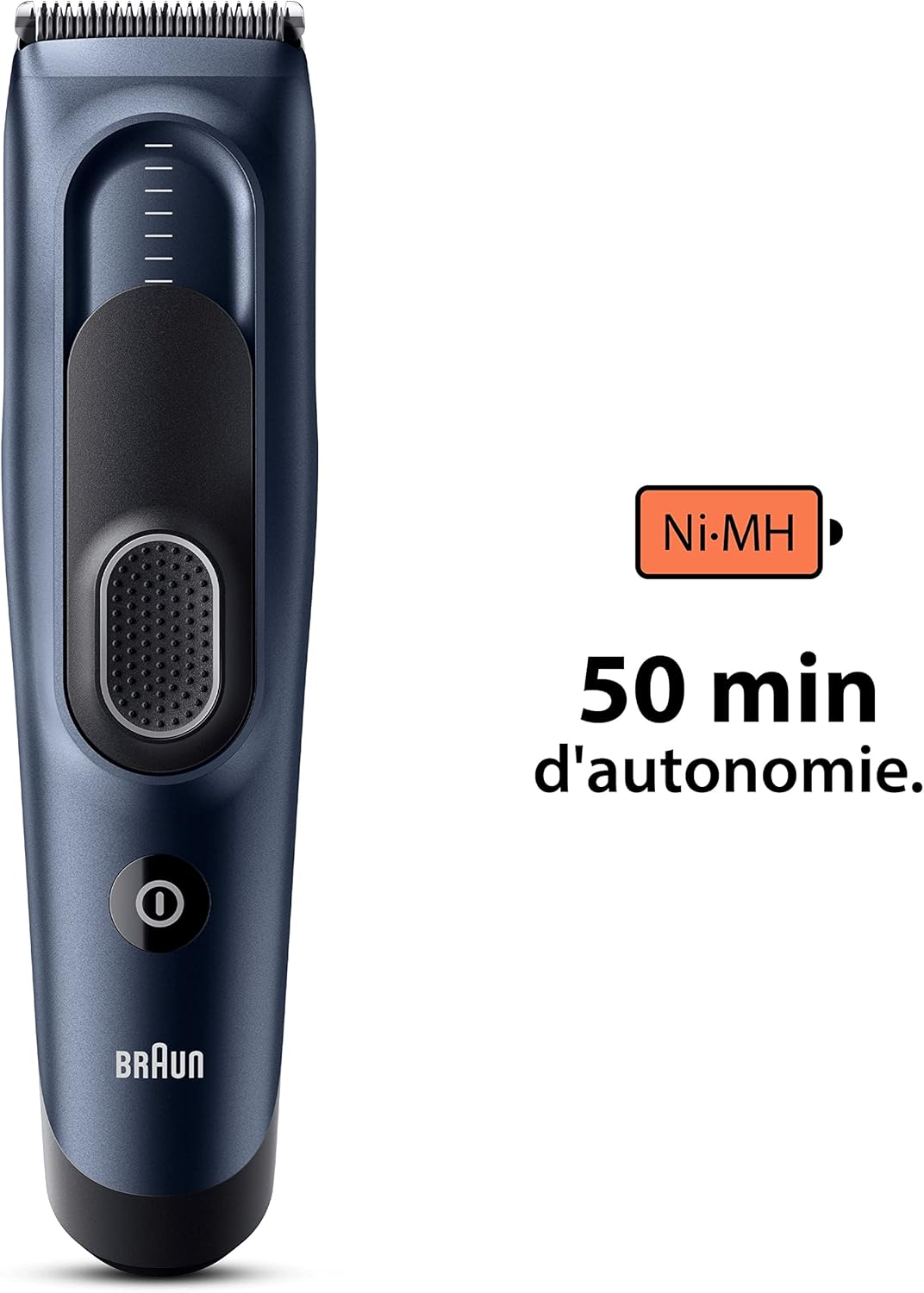 Braun HC5350 Men'S Hair Clipper, Hair Cutting at Home, 17 Length Settings, 2 Comb Attachments, 50 Minutes Nimh Battery Life image number 1