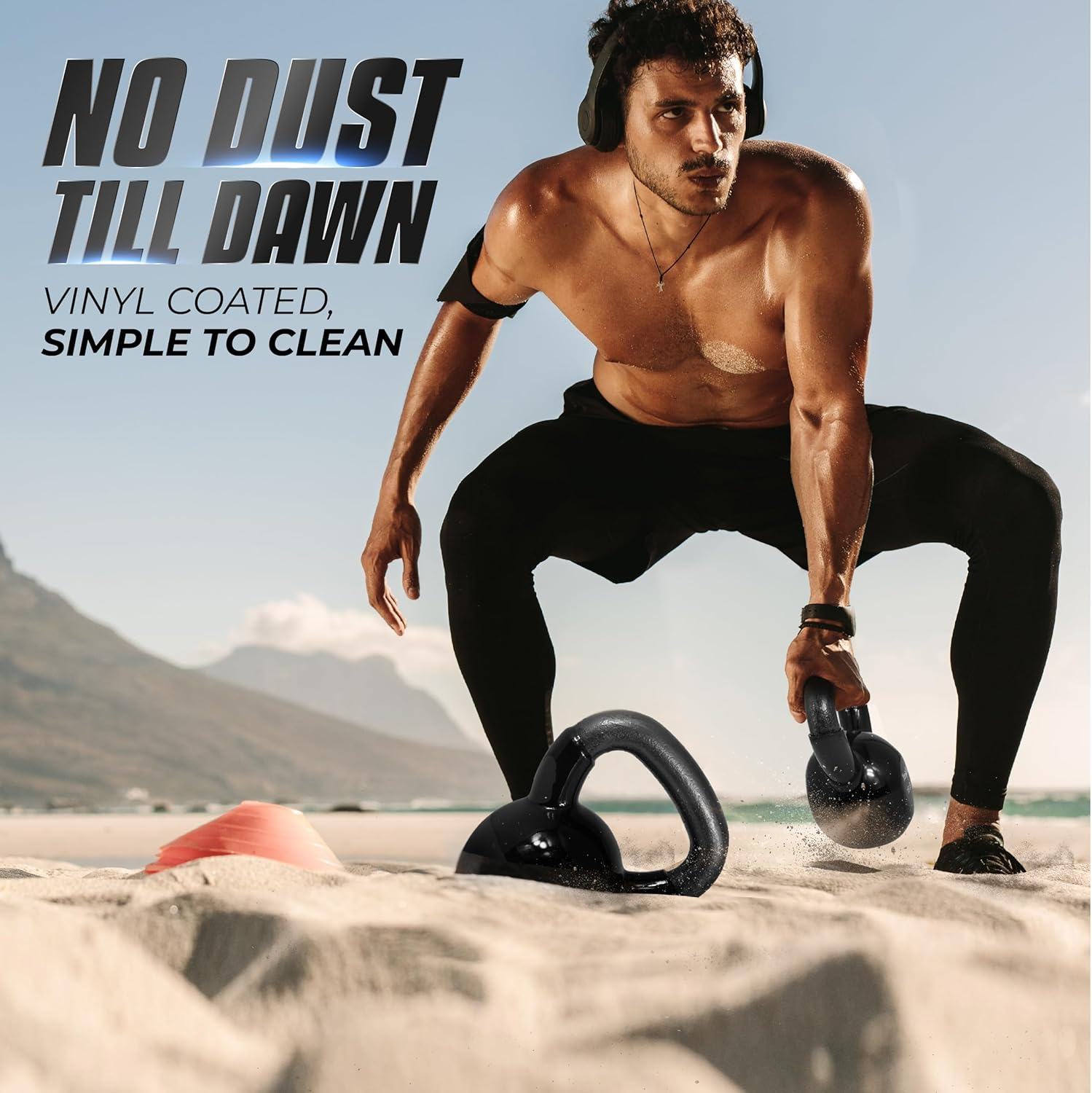 Yes4All Kettlebell Set Vinyl Coated Weights Combo for Full Body Workout Equipment Push Up, Grip Strength Training, Dumbbell Weights Exercises image number 5