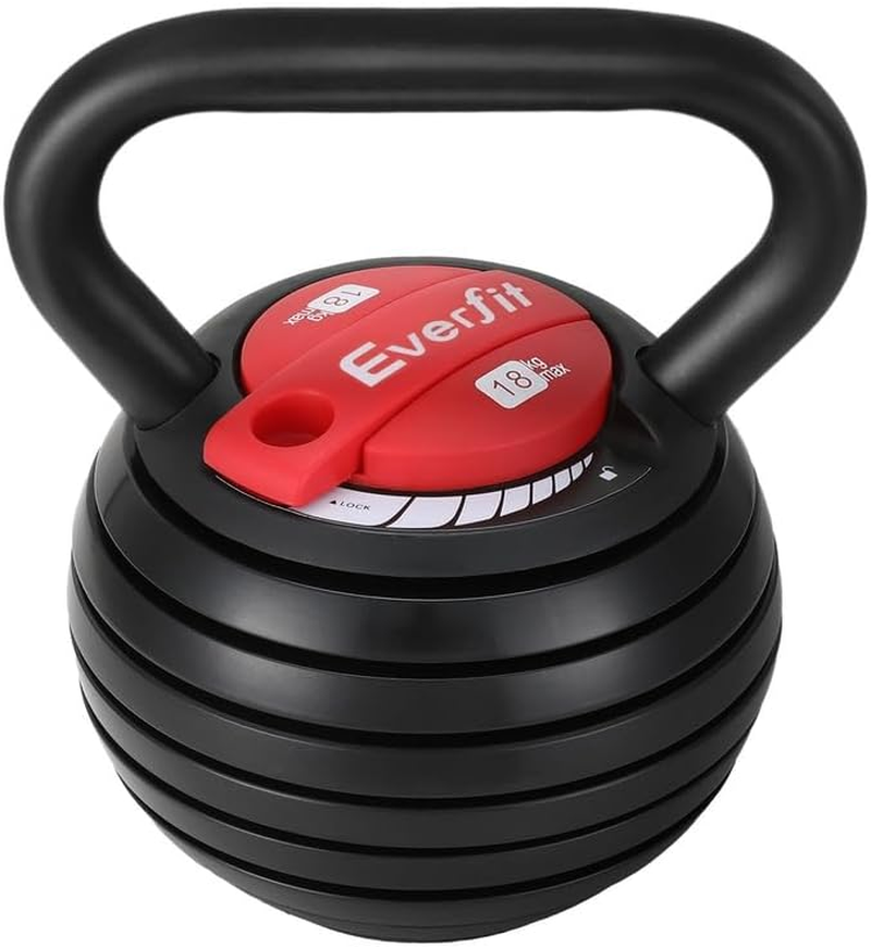 Everfit 18Kg Adjustable Kettlebell Set Portable Kettle Bell Weight Dumbbells image number 1