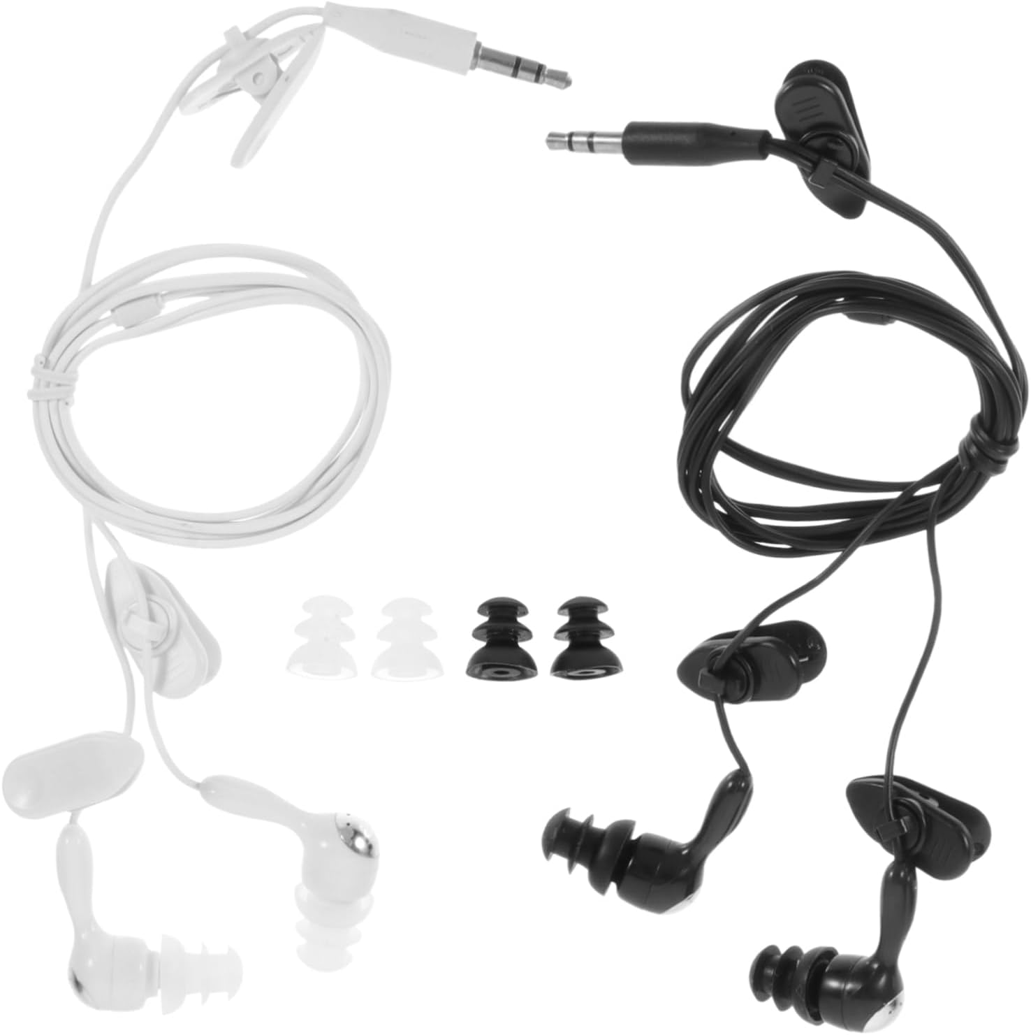 CONGARTENO 2Pcs Waterproof Mp3 Earphones 3.5Mm Ear Hook In-Ear Design for Swimming and Diving, Multi-Use Shower Ear Plugs Compatible Water Sports image number 5