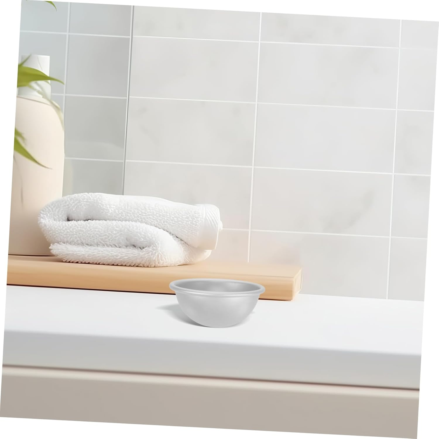 12Pcs Aluminum Bath Salt Molds Semicircular Ball Moulds DIY Bath Bomb Molds image number 5