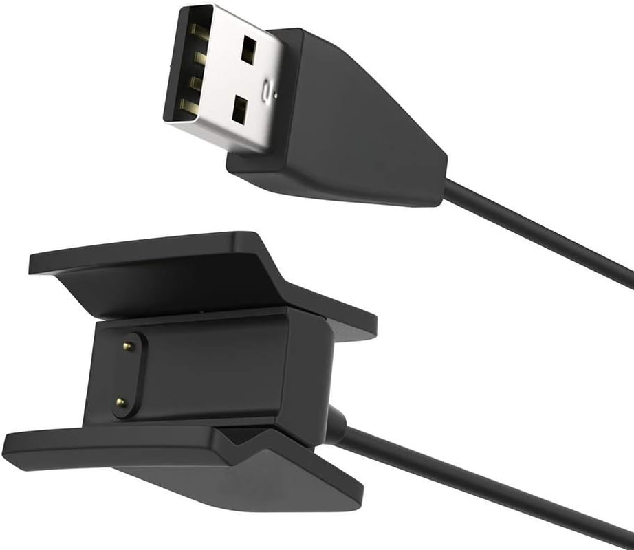 HEYUS [2 Pack] 100Cm for Fitbit Alta Charger Cable, USB Replacement Charging Cable Charger Cord for Fitbit Alta, Black(No Reset Button)