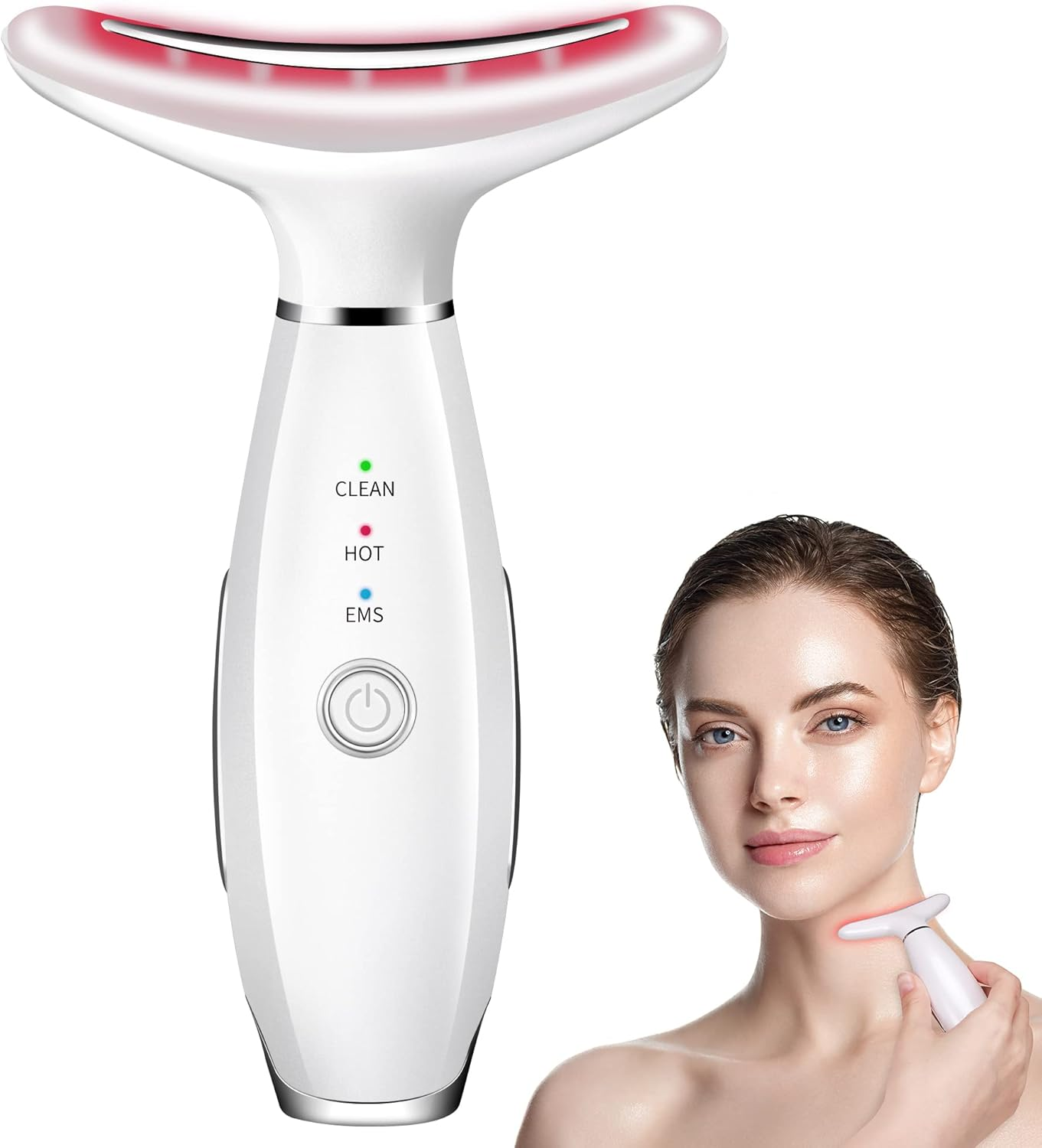 HUPZUND Neck Face Firming Wrinkle Removal Tool, Double Chin Reducer Tool, Skin Rejuvenation Beauty Massager for Skin Care,Improve,Firm,Tightening and Smooth image number 1