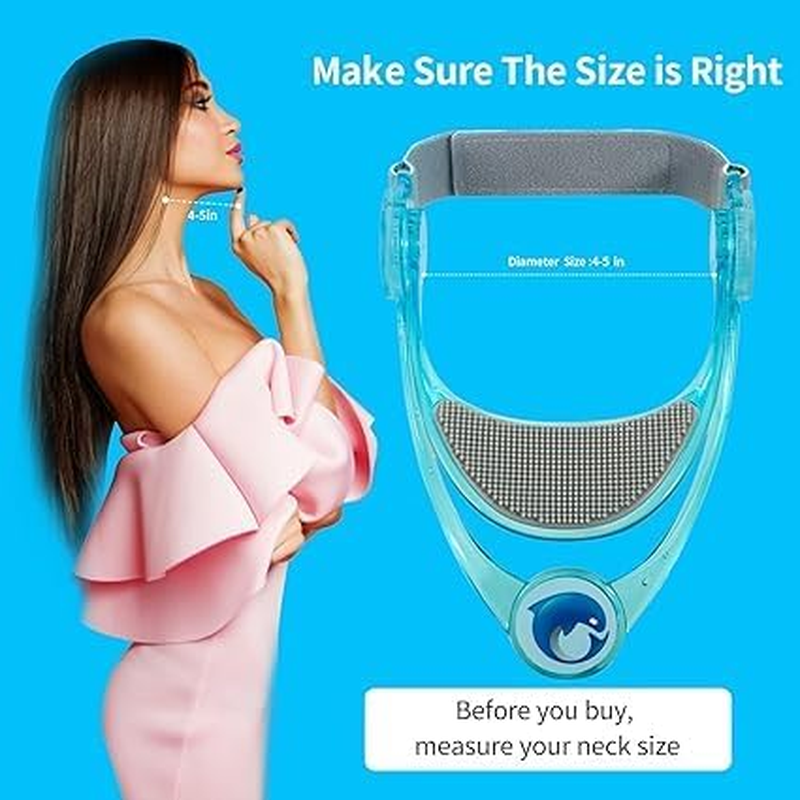 Neck Stretcher,Neck Braces,360 Degree Adjustable Neck Support.Ergonomic Cervical Traction Device for Aligning Neck.Neck Posture Corrector for Neck Pain Relief, Spinal Decompression (Blue) image number 3