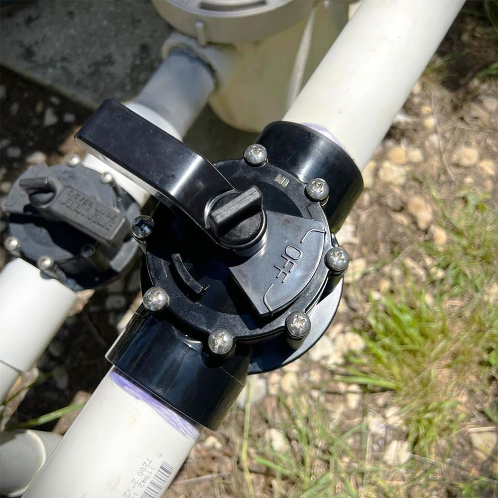 4724 2-Port 1-1/2 to 2-Inch Black Positive Seal Valve Replacement for Jandy Positive Seal Neverlube Valve for Pool,Bathtub and Spa image number 2