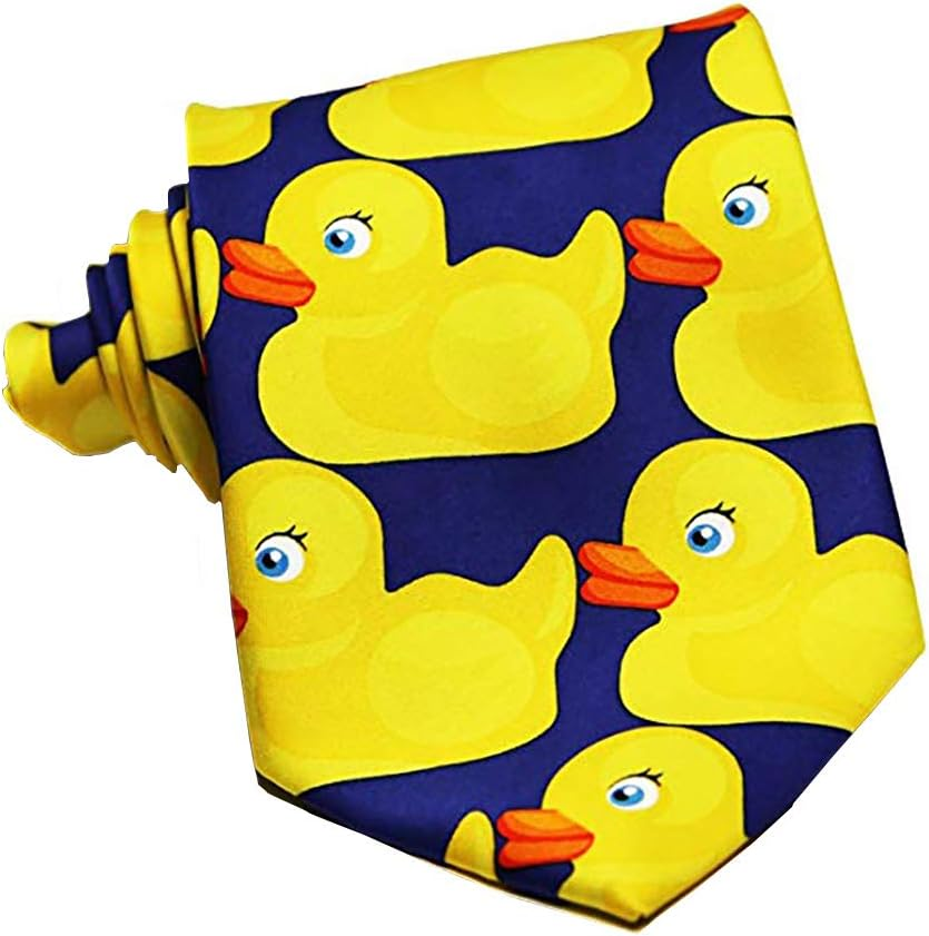 Foetest Cloth Accessay Cosplay Bow Tie Yellow Duck Necktie Business Suit Tie Neckwear Accessories Show Wedding Tie, Yellow, Large image number 3