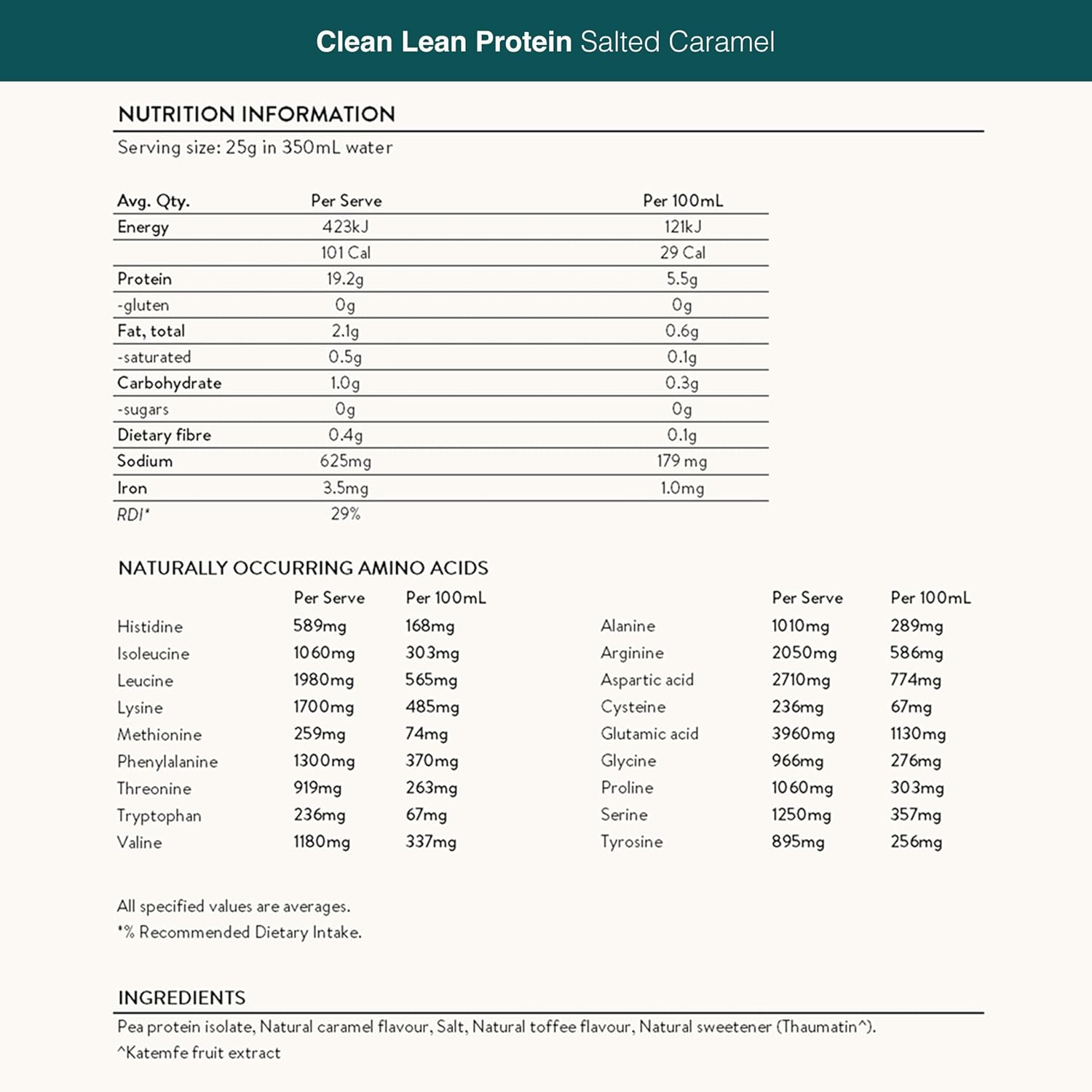 Nuzest - Clean Lean Pea Protein - Vegan Protein Powder - Complete Amino Acid Profile - Plant-Based Workout & Recovery Fuel - All Natural Food Supplement (250G, Salt Caramel) image number 3