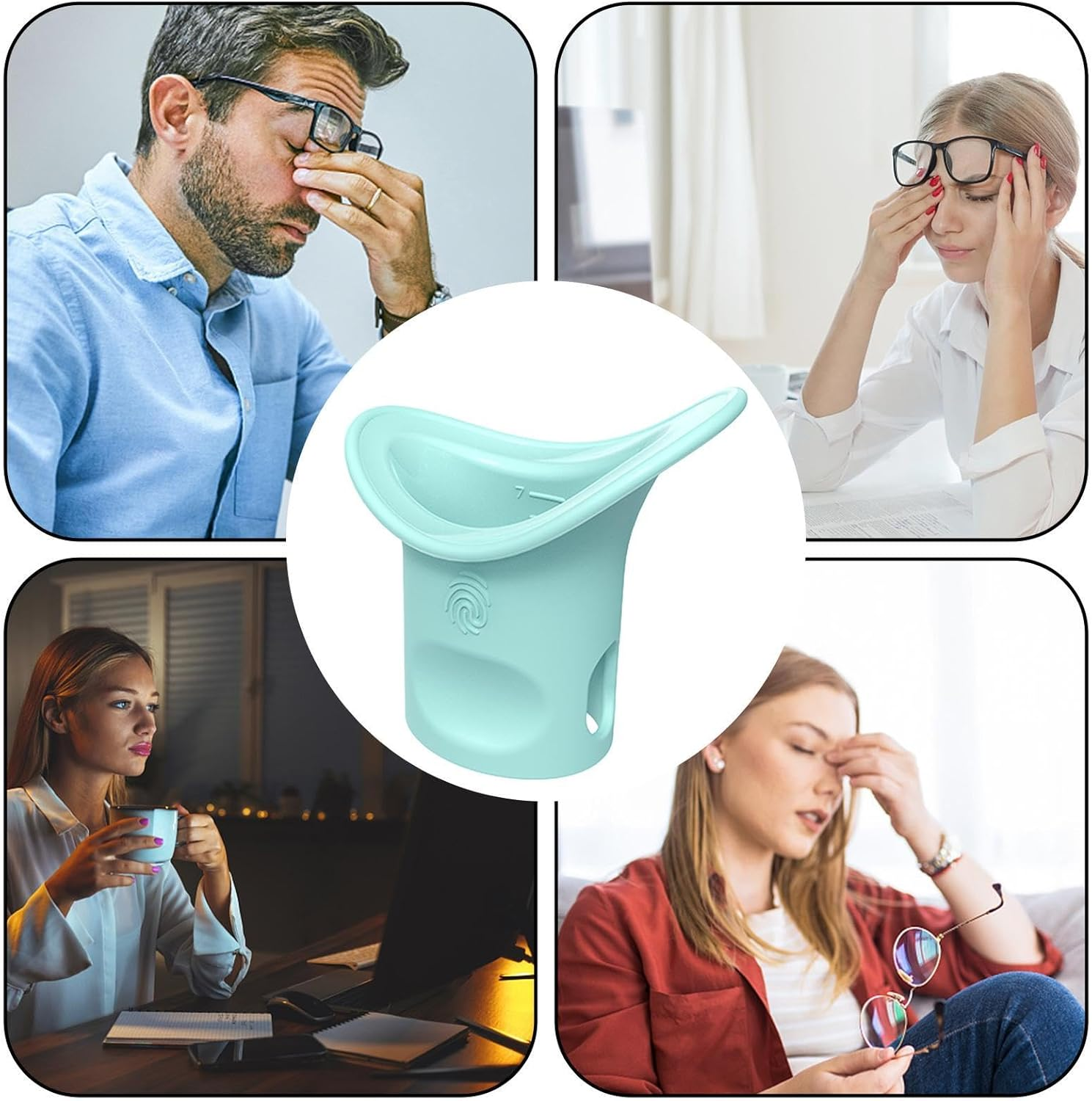 Silicone Eye Wash Cup - Soft Irine Cup, Flexible Eye Wash Aids | Reusable Eye Cleaning Cup, Portable Eye Flash Tool, Leak Proof Eye Bass, Gentle Eye Cleanser, Eye Cleansing Eye Cups for Eye Wash image number 5