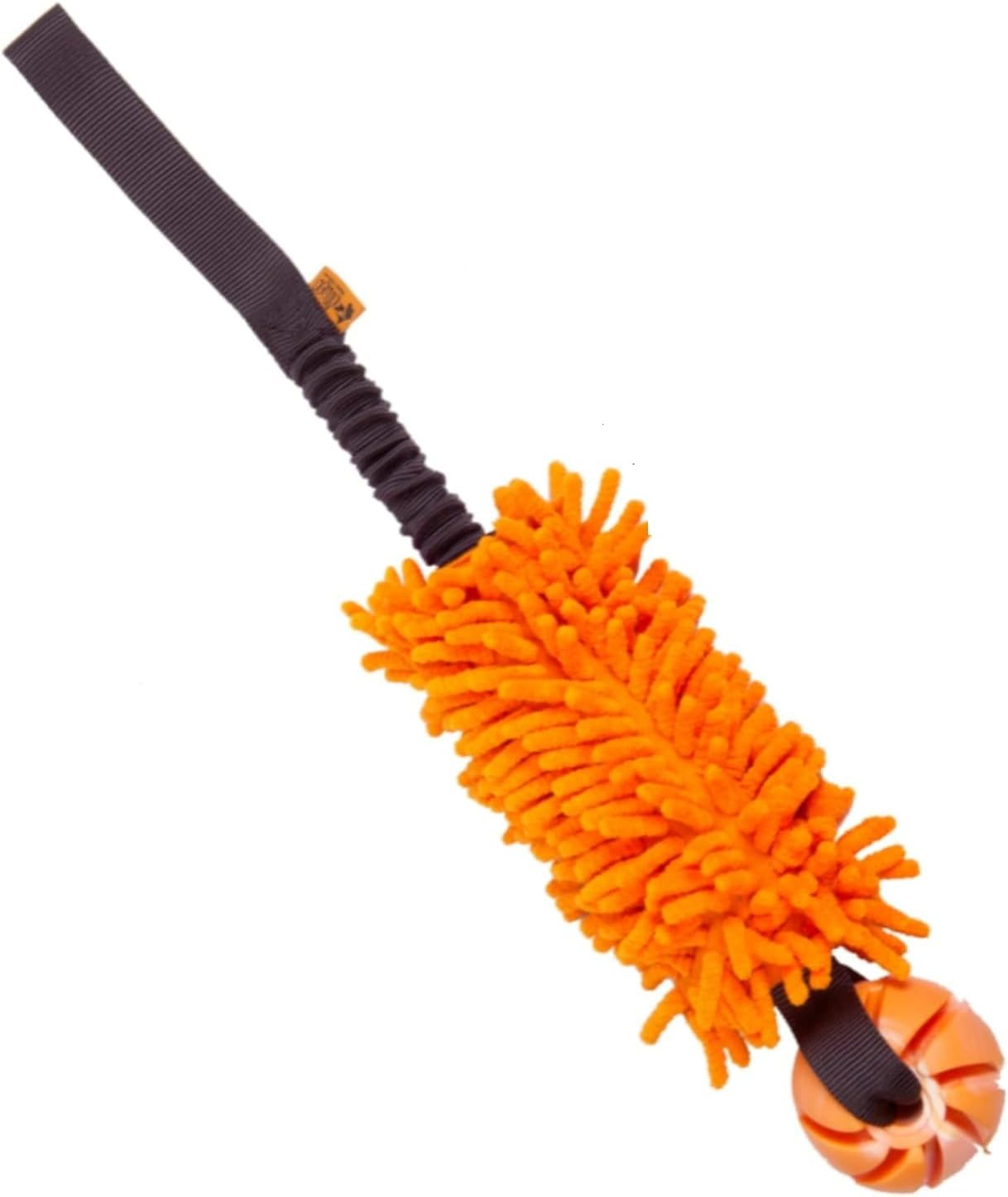 Dingo Green Mop Bite Tug for Dog Fun Bungee Chaser with Ball, Pink Handle 15589