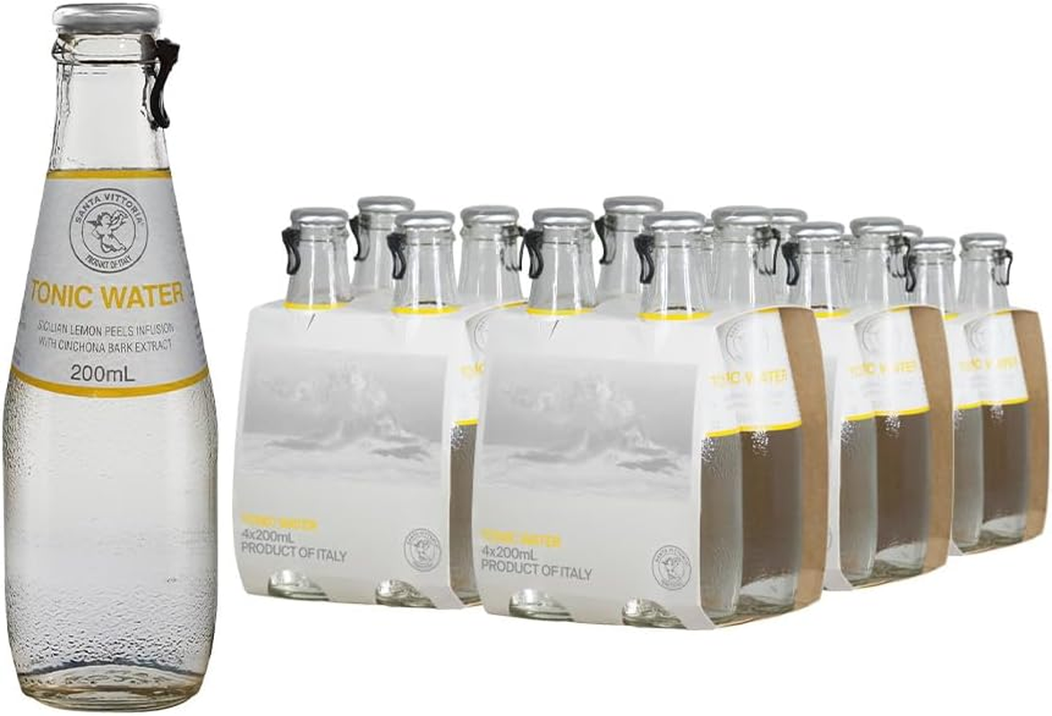 Santa Vittoria Italian Tonic Water, 24 X 200Ml. Premium Alcoholic Mixer for Spirits. image number 1