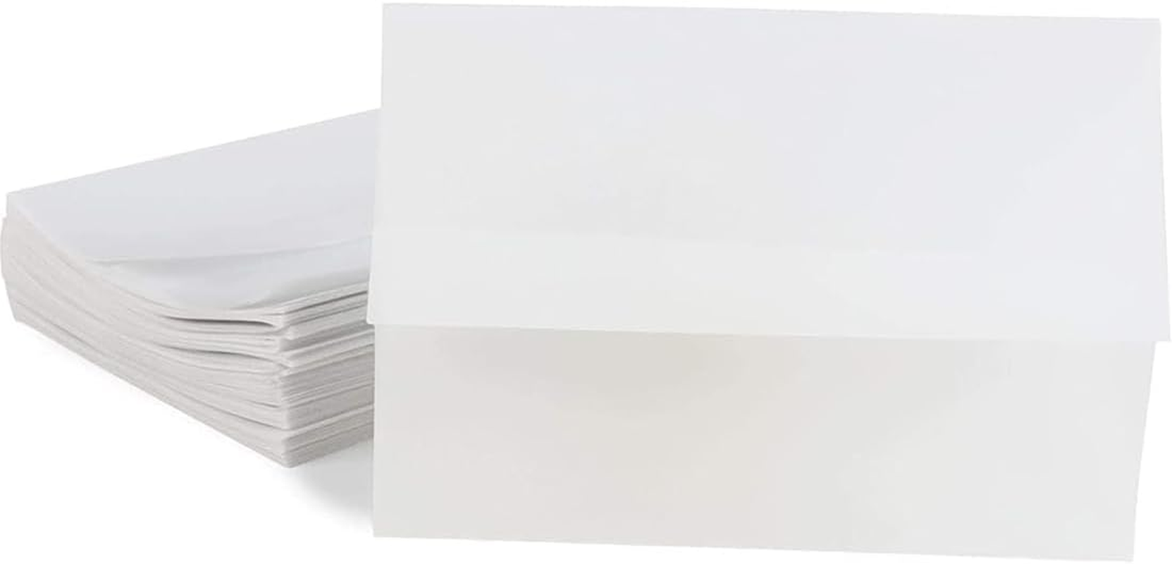 80 Pack Vellum Jackets for Invitations, 5X7Inch Pre-Folded Translucent Wrap Jackets, Vellum Paper Translucent Paper Envelope Liners for Wedding Baby Shower Birthday Invitations Scrap-Booking image number 1