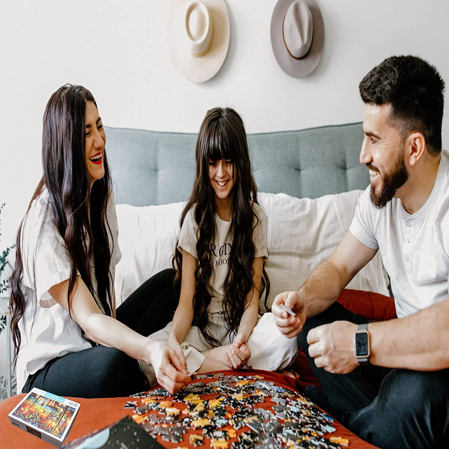 Jigsaw Puzzles for Adults 1000 Pieces Interesting Toys Brain Teaser Jigsaw Puzzles Unique Hard Puzzles Games(Street Sceme)&hellip; image number 3