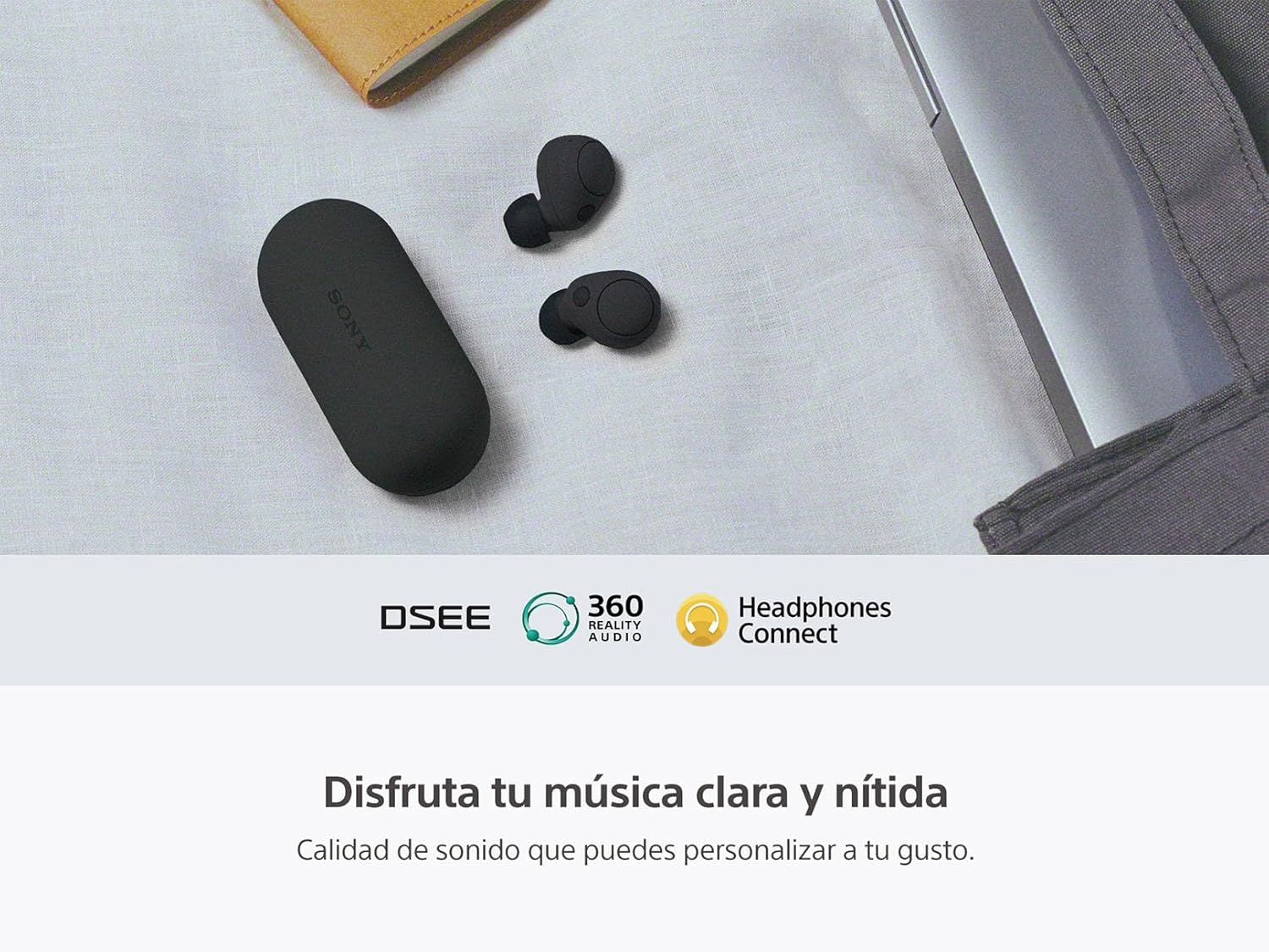 Sony WF-C700N Earbuds with Noise Canceling, Black (National Version) image number 1