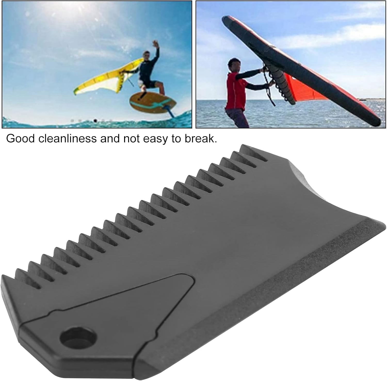 SUP Surf Board Wax Comb, Surfboard Wax Comb 8X4X1Cm Strong Plastic Light Weight Practical for Removing or Applying Wax for Surfing Surfboards image number 5