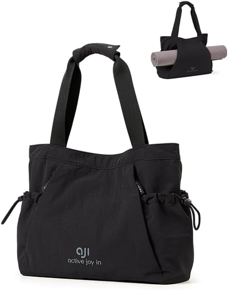 AJI Tote Bag Gym Tote: Tote Bags Women - Large Laptop Tote Bag Fit 15.6 Inch - Travel Bag Casual Tote Crossbody Women'S Handbags & Shoulder Bags - Water-Resistant Sports Tote Bag