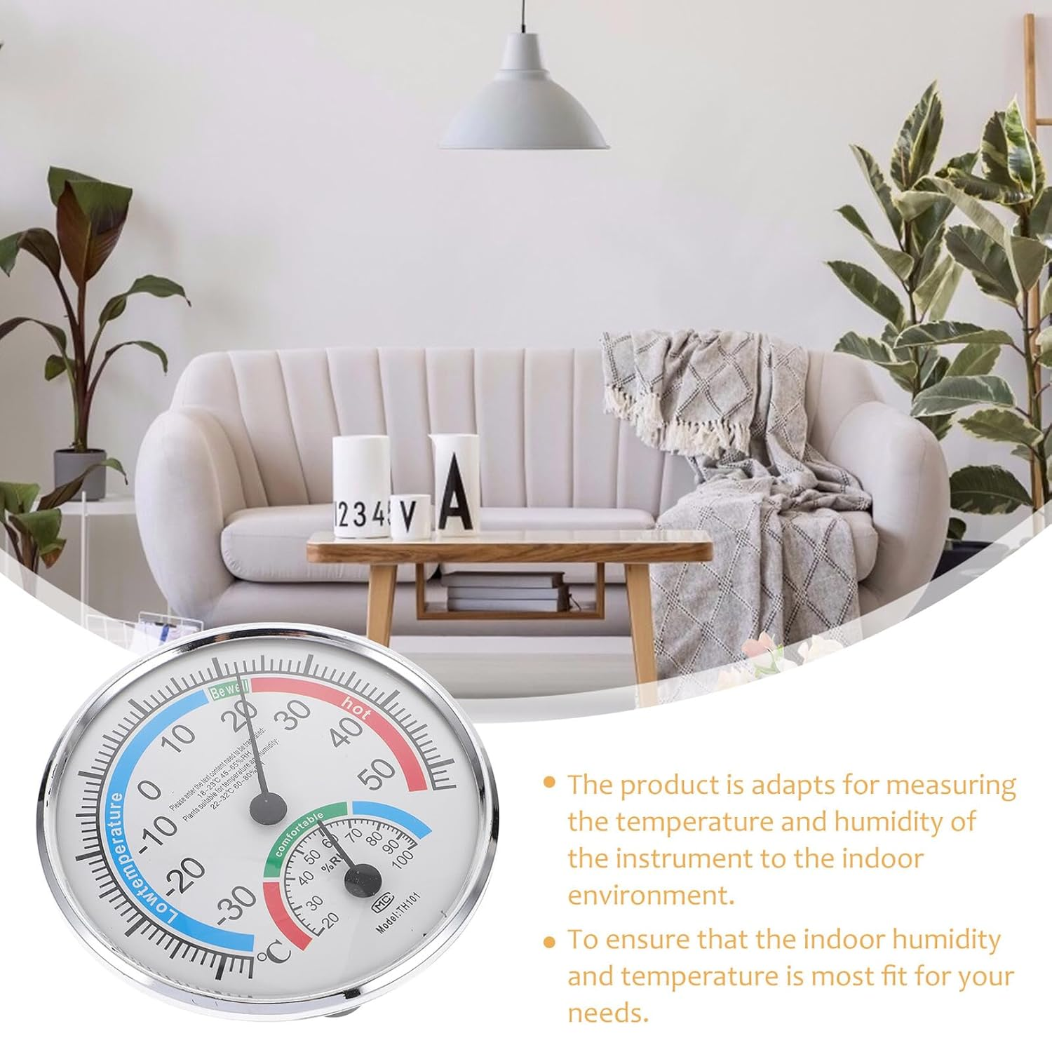 Precise Hygrothermograph Outdoor Thermometer for Patio Sauna Indoor Use High Accuracy Humidity and Temperature Gauge for Home Office Laboratory