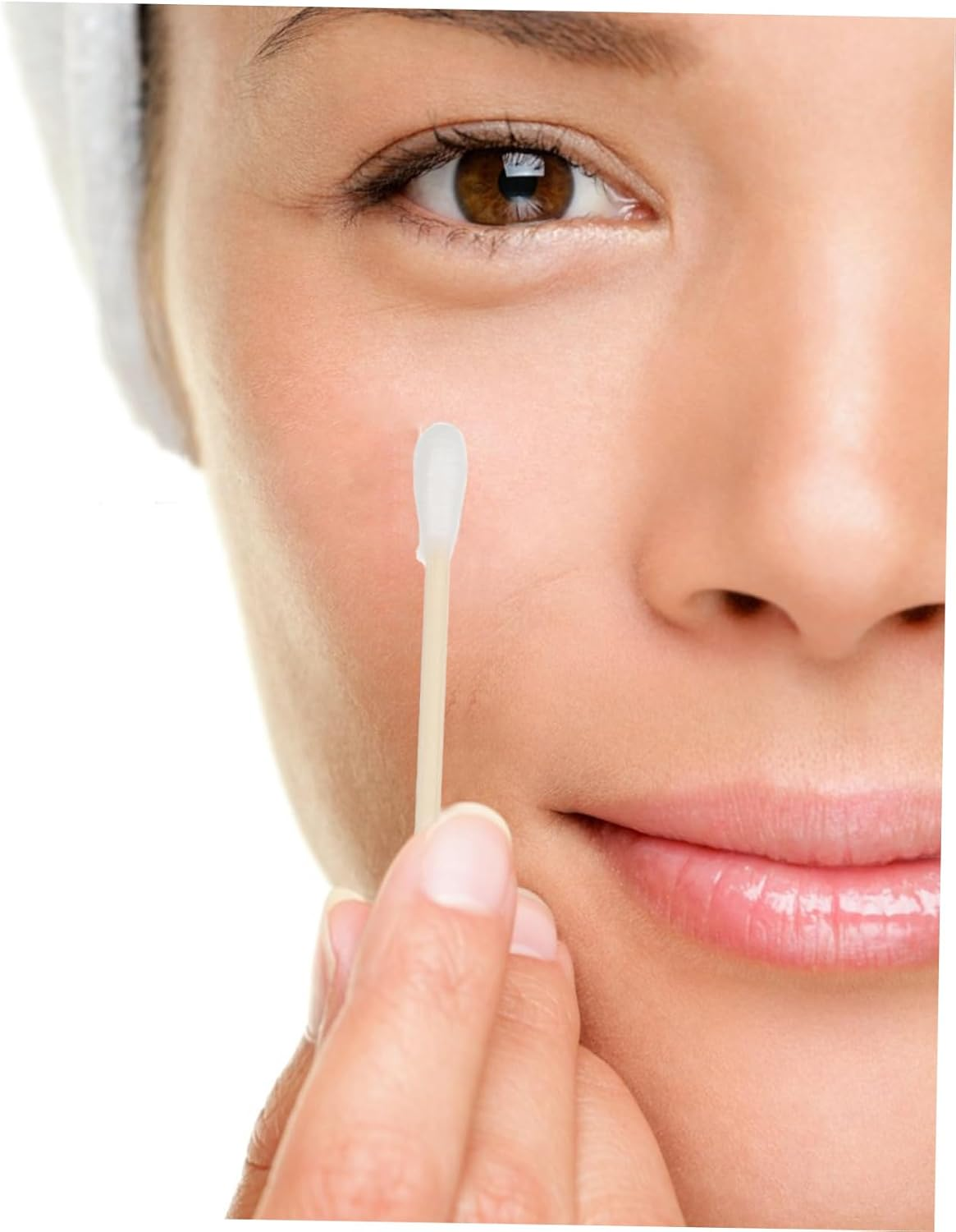 GARVALON 100Pcs Cotton Tips Makeup Cotton Swabs for Ear Cleaning Applicator Sticks Travel Kit image number 6