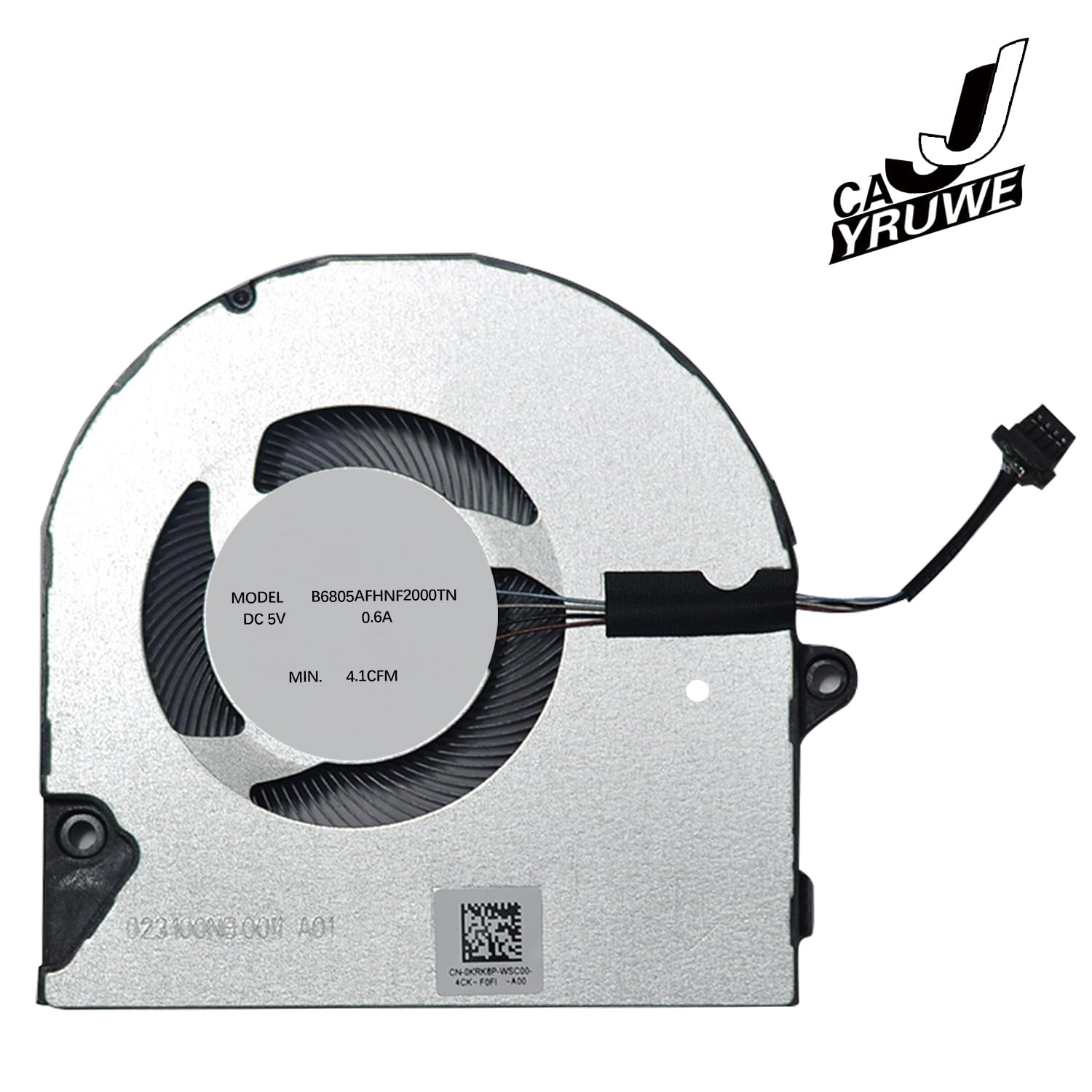 0KRK6P, Laptop CPU Cool Fan Replacement Compatible with Dell Inspiron 14 5410 5415 5418, 15 5510 5515 5518, 7400, 7415 2-In-1 2021 Series, for Vostro 14" 14 5410 5415, 5510 5515