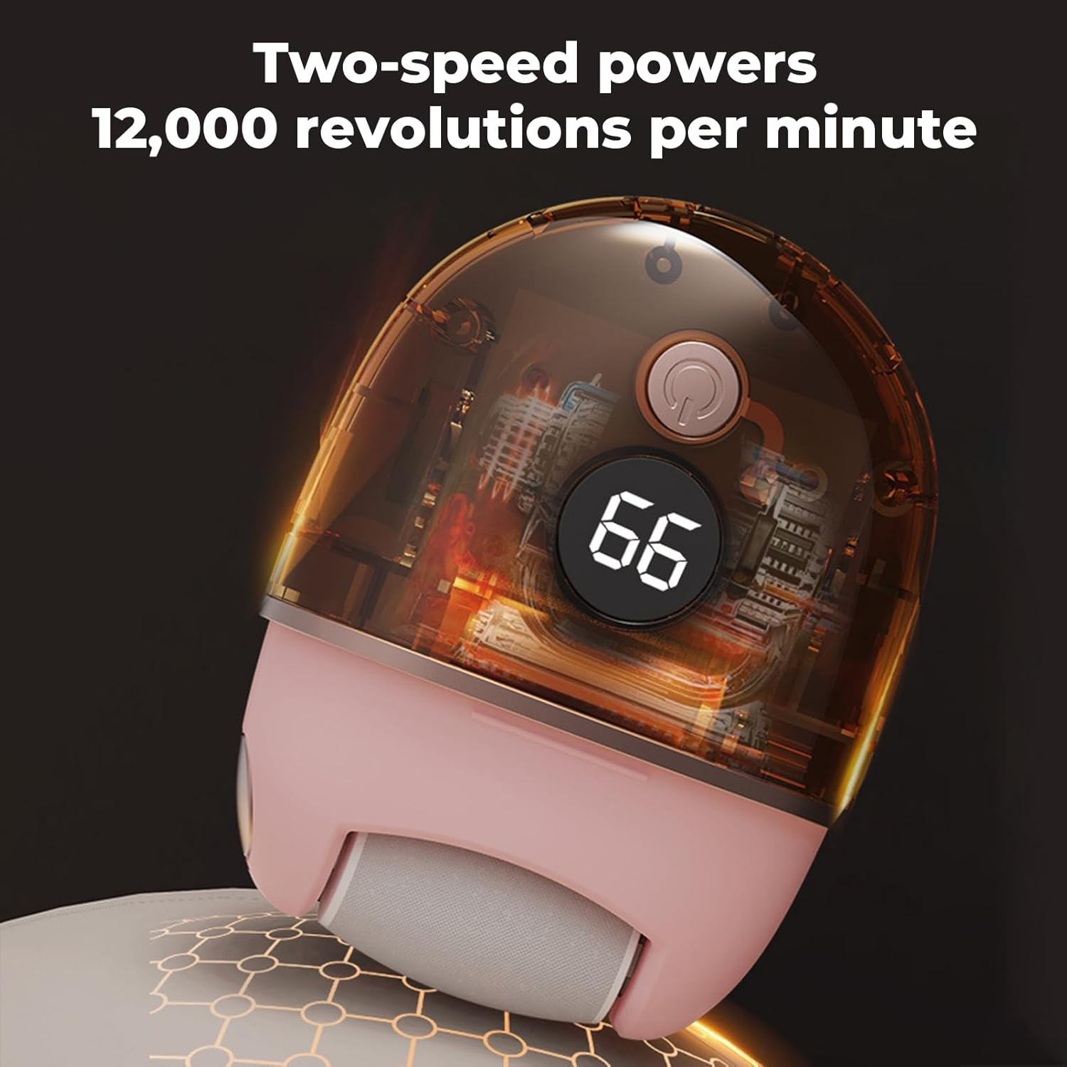 Electric Filer Shaver with 3 Heads - Electric Foot File, Shaver Combo Filer | Foot Callus Remover Grinder, Foot File Callus Remover, Grinder Rechargeable Professional Pedicure Tools for Men Women - White image number 6