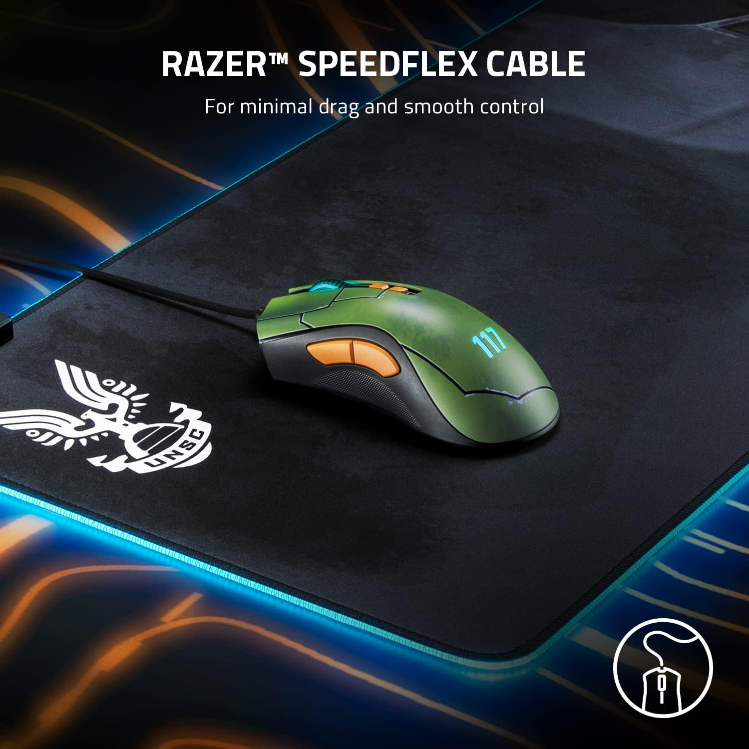 Razer Halo Infinite Edition Deathadder V2 Wired Gaming Mouse