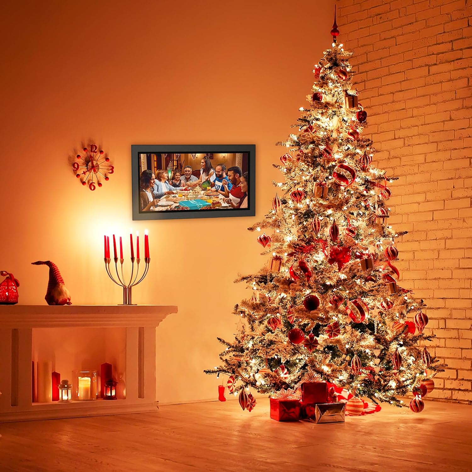 Digital Photo Frame Wifi, 15.6 Inch Smart Cloud Digital Picture Frame with IPS LCD Touch Screen Display, 32GB Storage, Share Photos or Videos from Anywhere Anytime image number 6