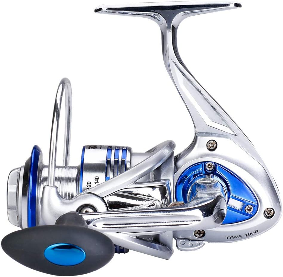 Diwa Spinning Fishing Reels for Saltwater Freshwater 3000 4000 5000 6000 7000 Spools Ultra Smooth Ultralight Powerful Trout Bass Carp Gear Stainless Ball Bearings Metal Body Ice Fishing Reels image number 1