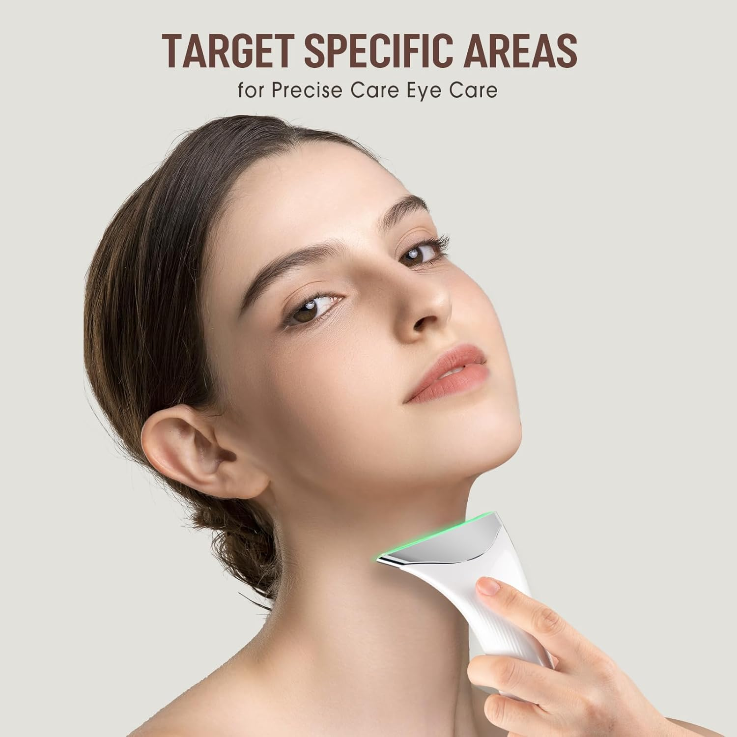 Facial Massager Face Lifting Device: Electric Skin Tightening Machine Neck Lift with 45&deg;C Heat EMS Massage - 3 LED Microcurrent Wand Anti-Wrinkle - Anti-Aging Neck Eye Massagers for Skin Care image number 2