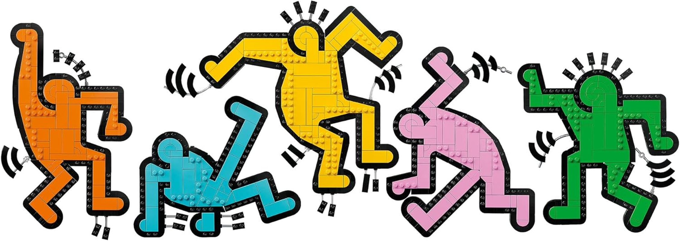 LEGO&reg; Art Keith Haring &ndash; Dancing Figures 31216 Living Room Decor, Building Set for Adults, Wall Artwork, Toys Idea for Men, Women and Any Artists Who Love a Creative Activity image number 3