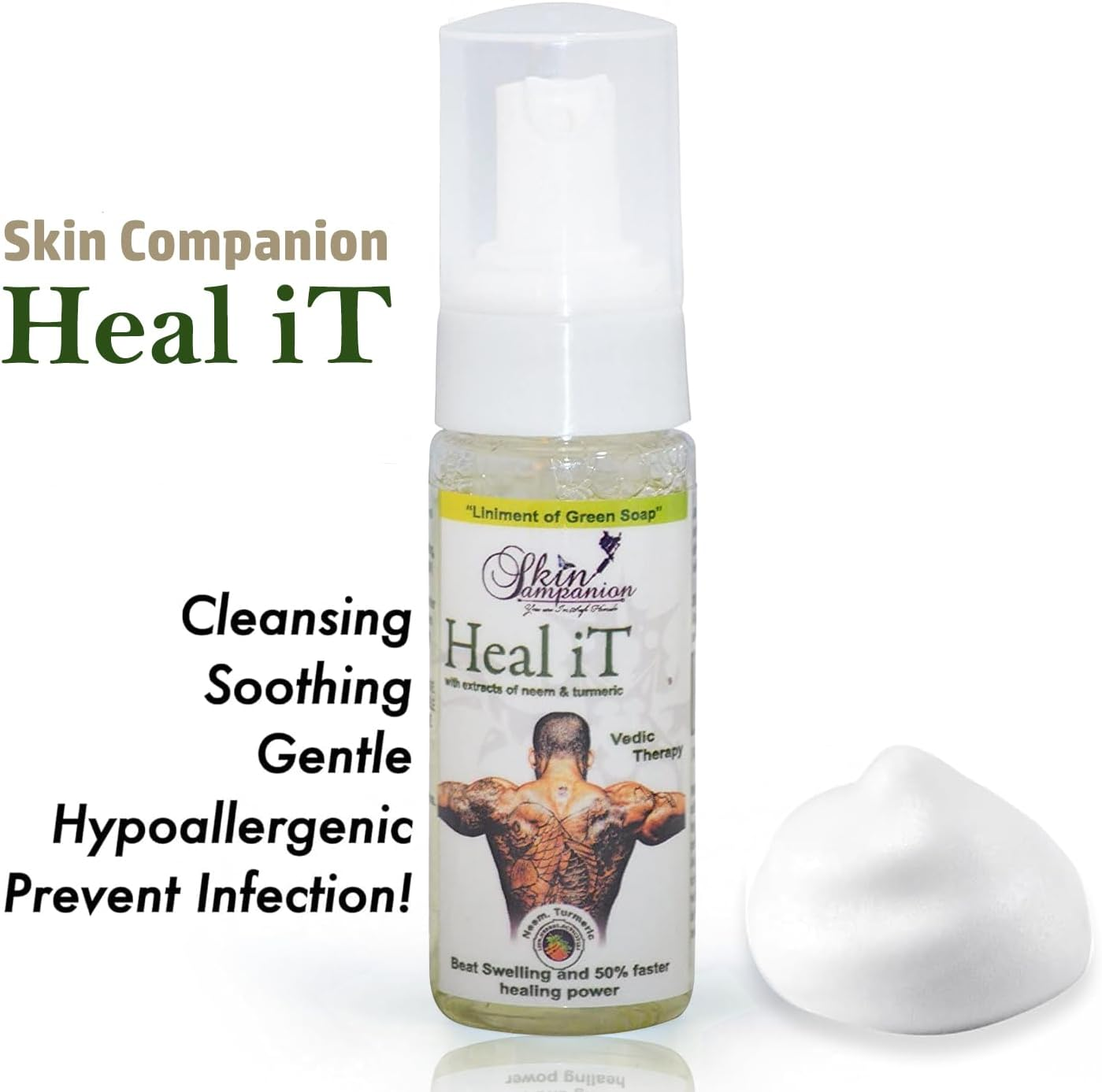 Tattoo Healing and Cleaning Foaming Soap (Heal It-50Ml) image number 6