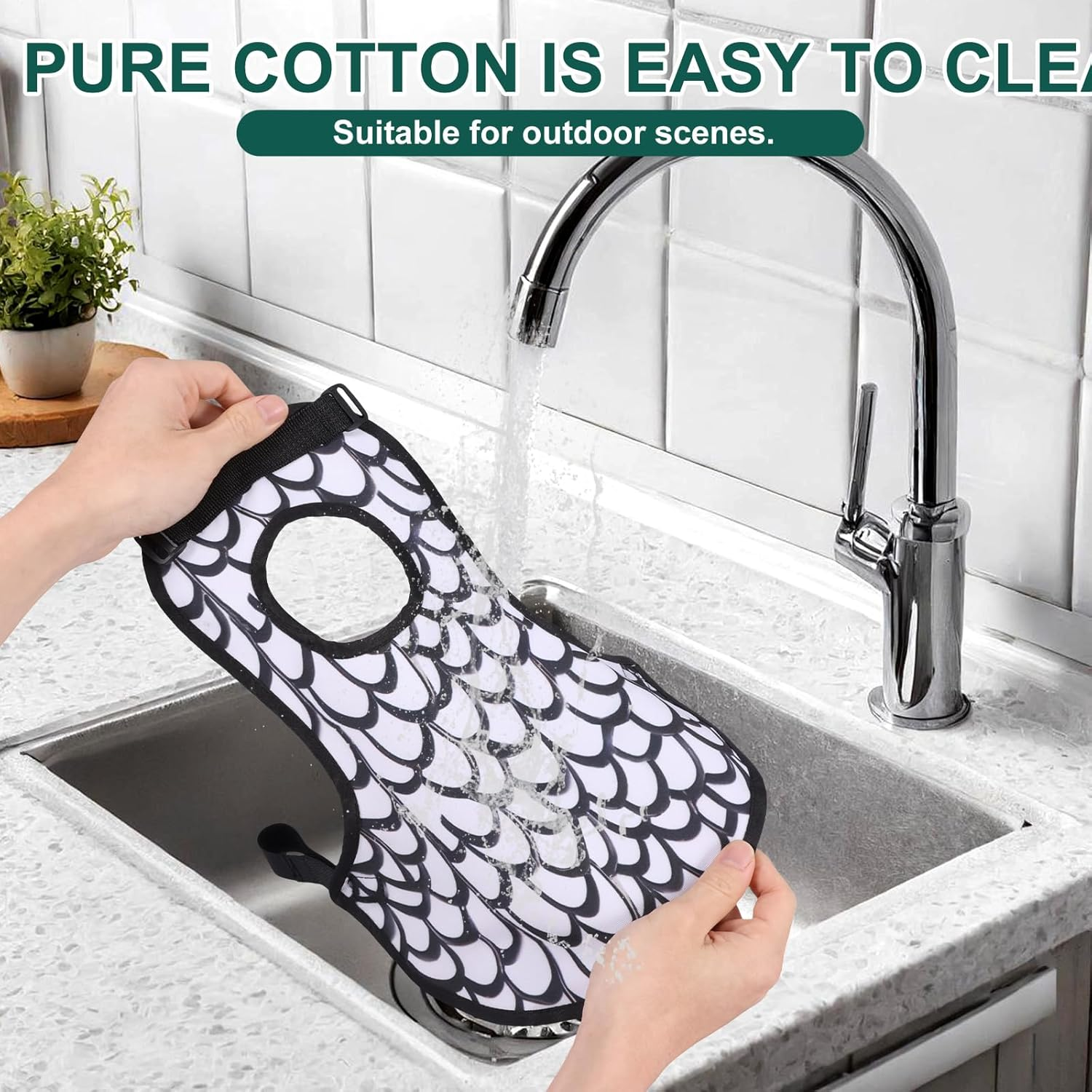 3Pcs Chicken Saddle Back Protector Polyester Chicken Apron Feather Protector with Adjustable Straps for Hens Poultry image number 1