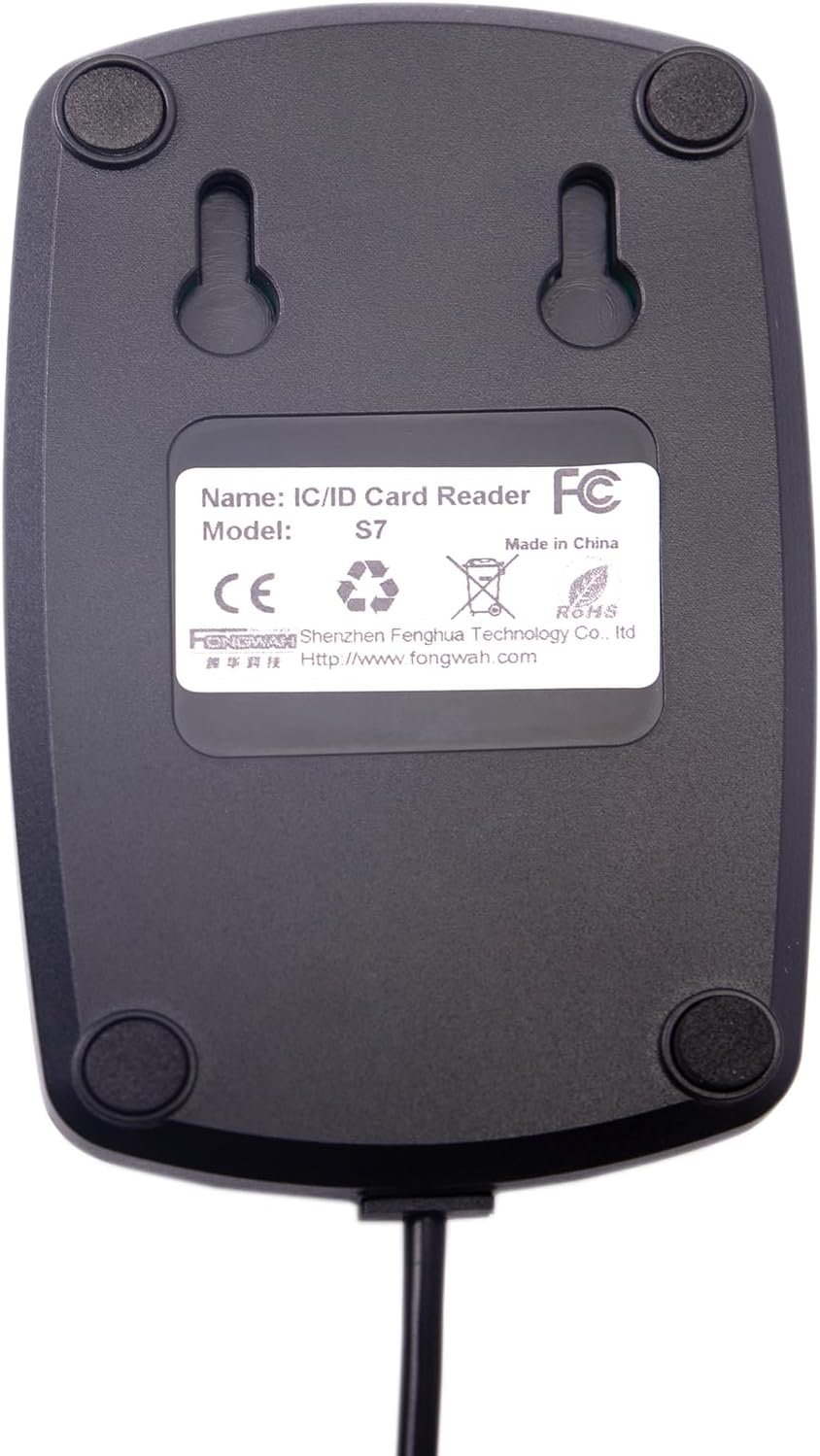 Fongwah Desktop RFID IC and ID Card Reader S7-EU-00-02, Keyboard Emulation Output, Support ISO14443A Cards /S50 Card and 125Khz ID Cards image number 3