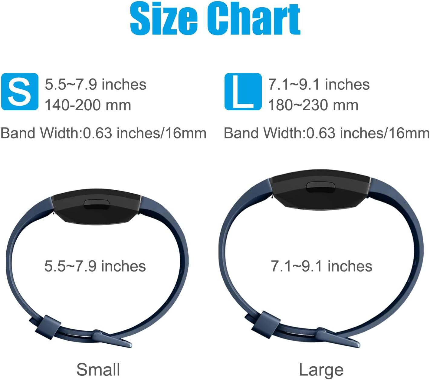 [3 Pack]Sport Straps for Fitbit Inspire 2 Bands & Fitbit Inspire HR Bands Women Men, Soft Classic TPU Adjustable Comfortable Replacement Strap Wristbands - Flower Pattern-Black+Gary+Deep Blue image number 6