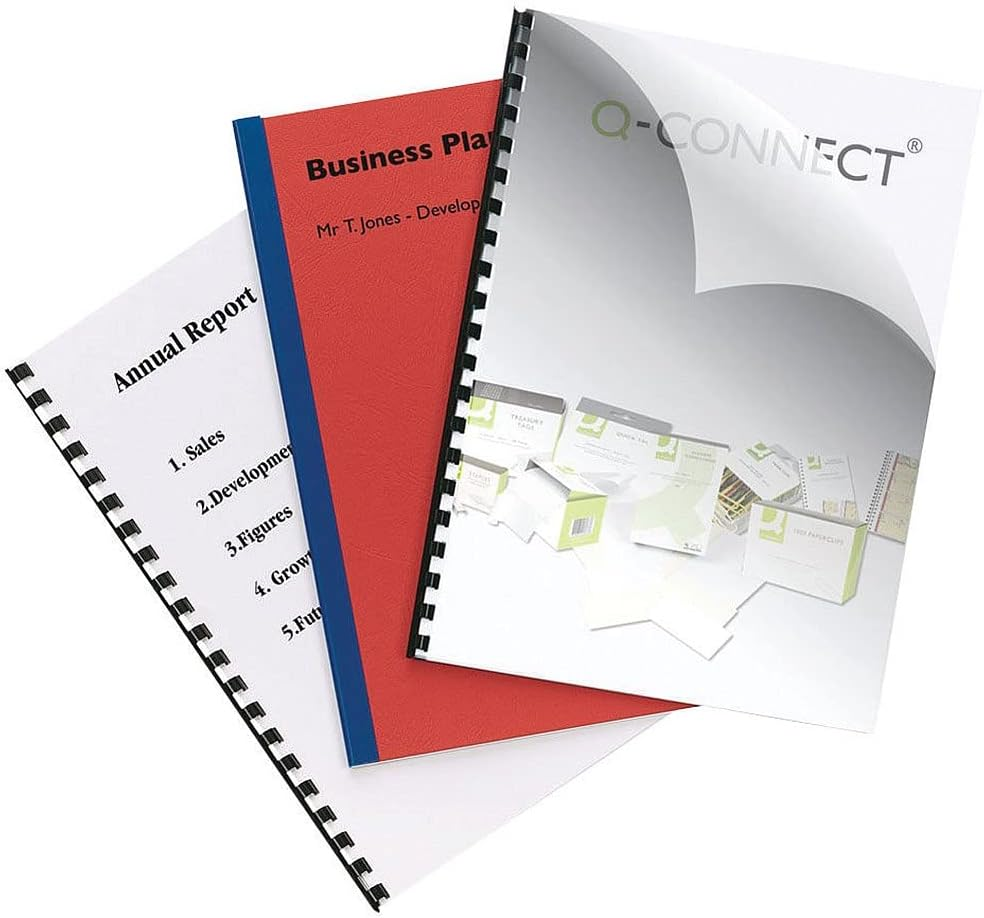 Q-Connect Clear A4 PVC Binding Covers 150 Micron (Pack of 250) KF24010 image number 1