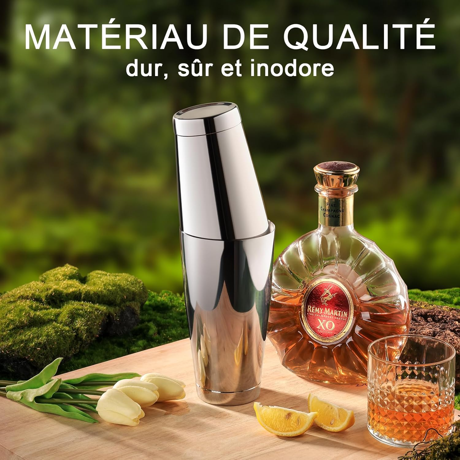 WOTOR Boston Cocktail Shaker Set 530 Ml & 830 Ml Stainless Steel Weighted Shaker Cans, Metal Martini Shaker, Beverage Mixer for Bartending, Professional Bar Tools for Bartender (3 Pack) image number 5